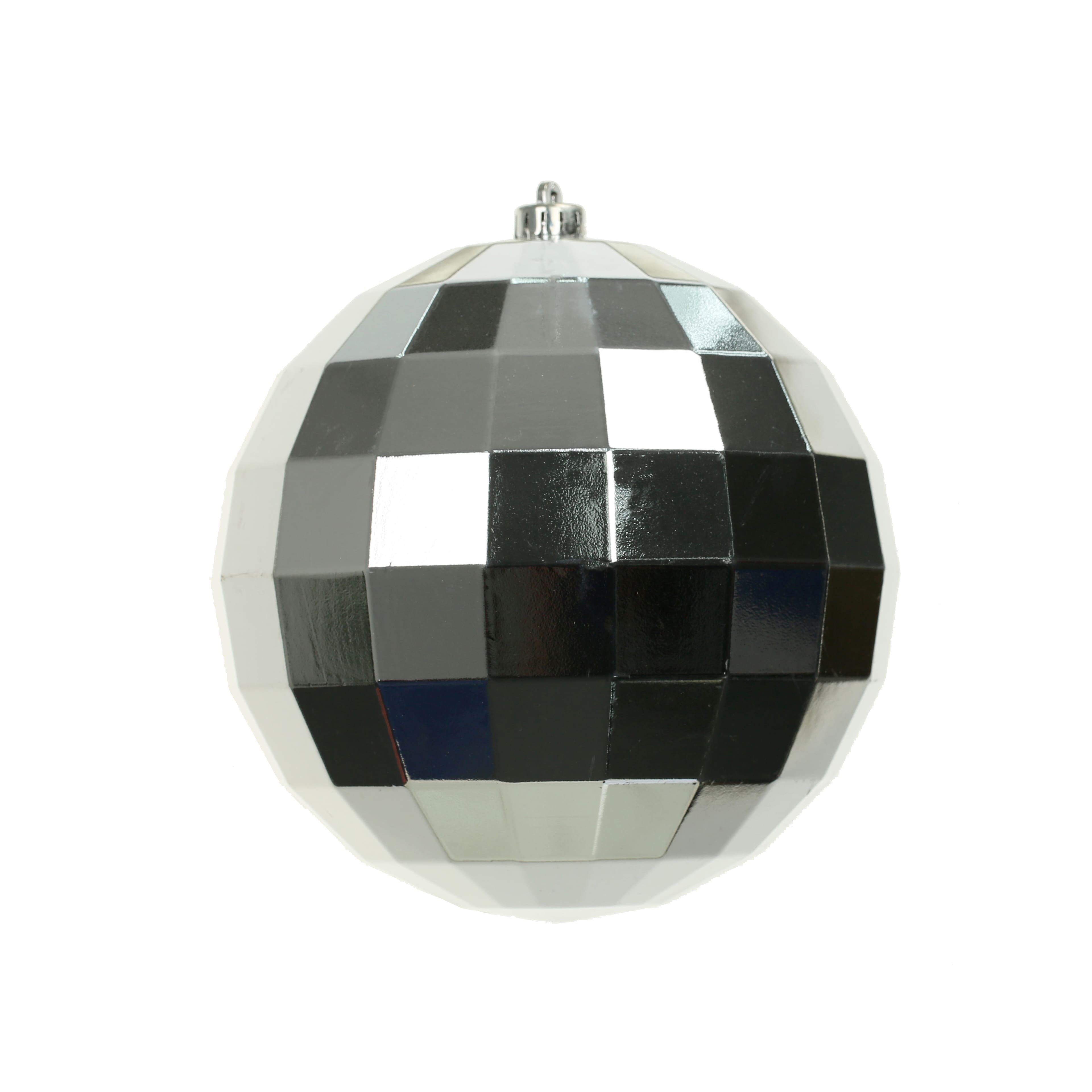 9.75&#x22; Silver Disco Shatterproof Ball Ornament by Ashland&#xAE;