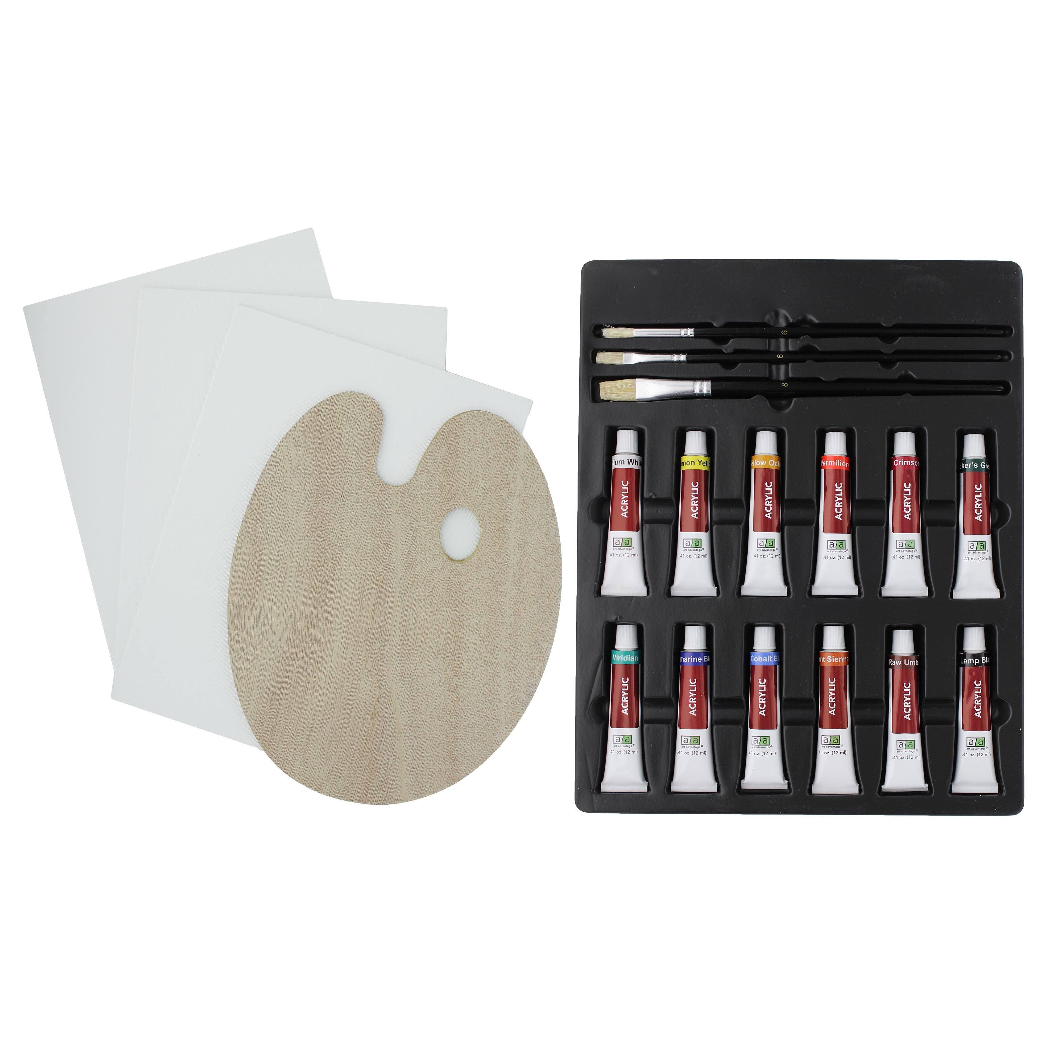 Art Advantage&#xAE; 12-Color Mini Acrylic Paint Set