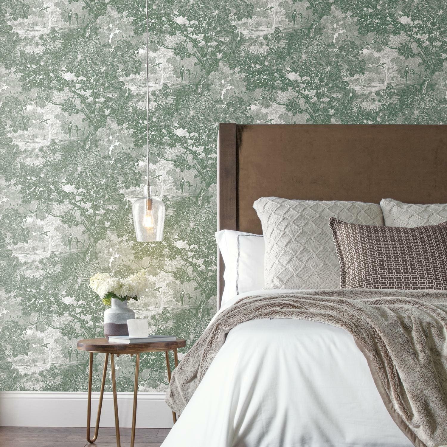 RoomMates Jungle Toile Peel &#x26; Stick Wallpaper
