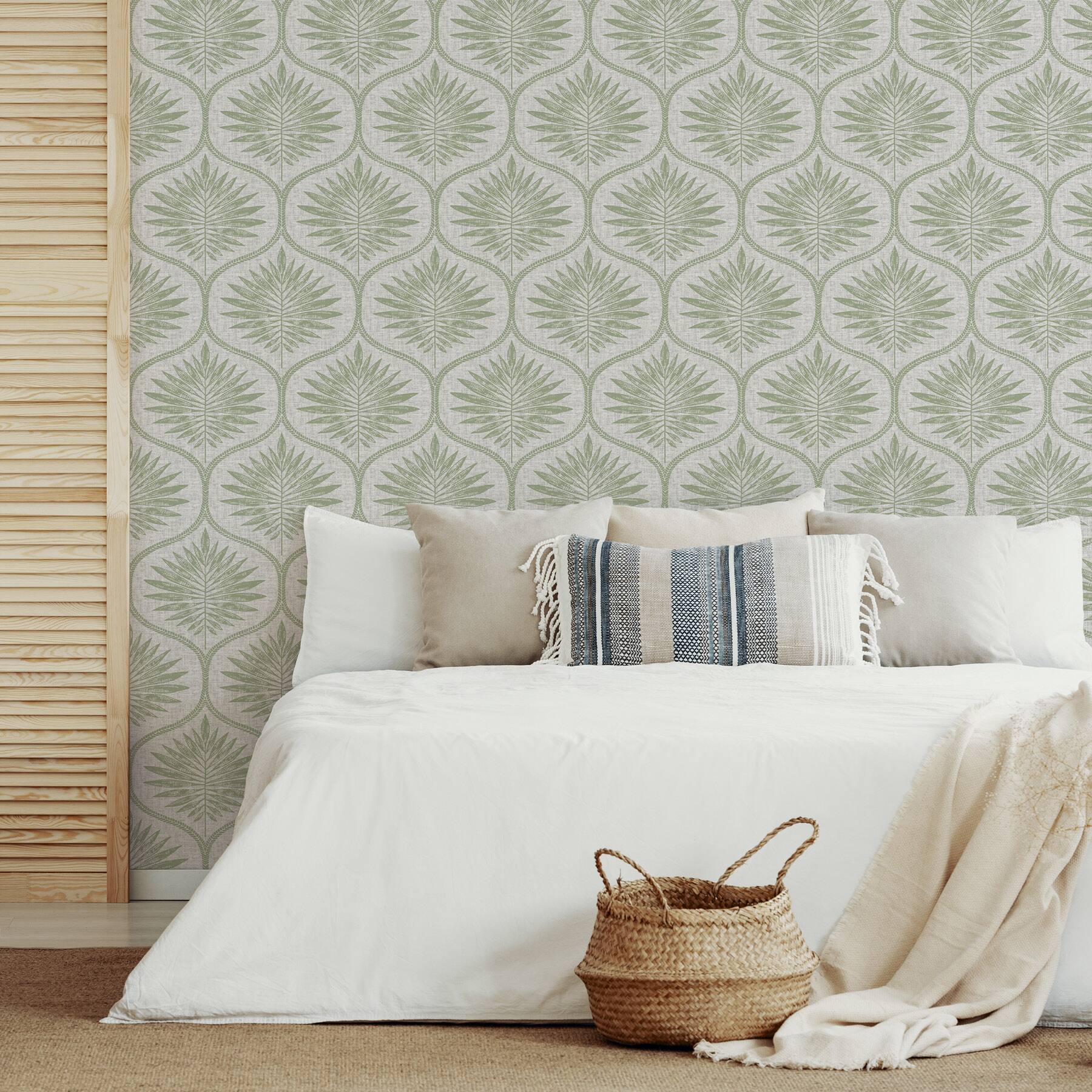 Wallpops Green Primitive Leaves Peel & Stick Wallpaper