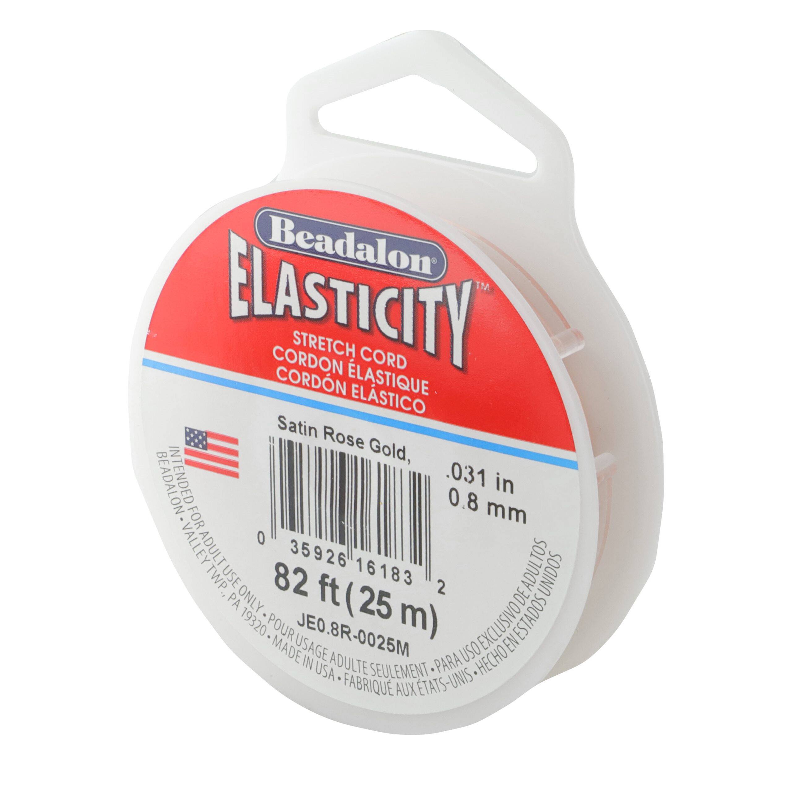 Beadalon® Elasticity™ Satin Rose Gold Stretch Cord Michaels