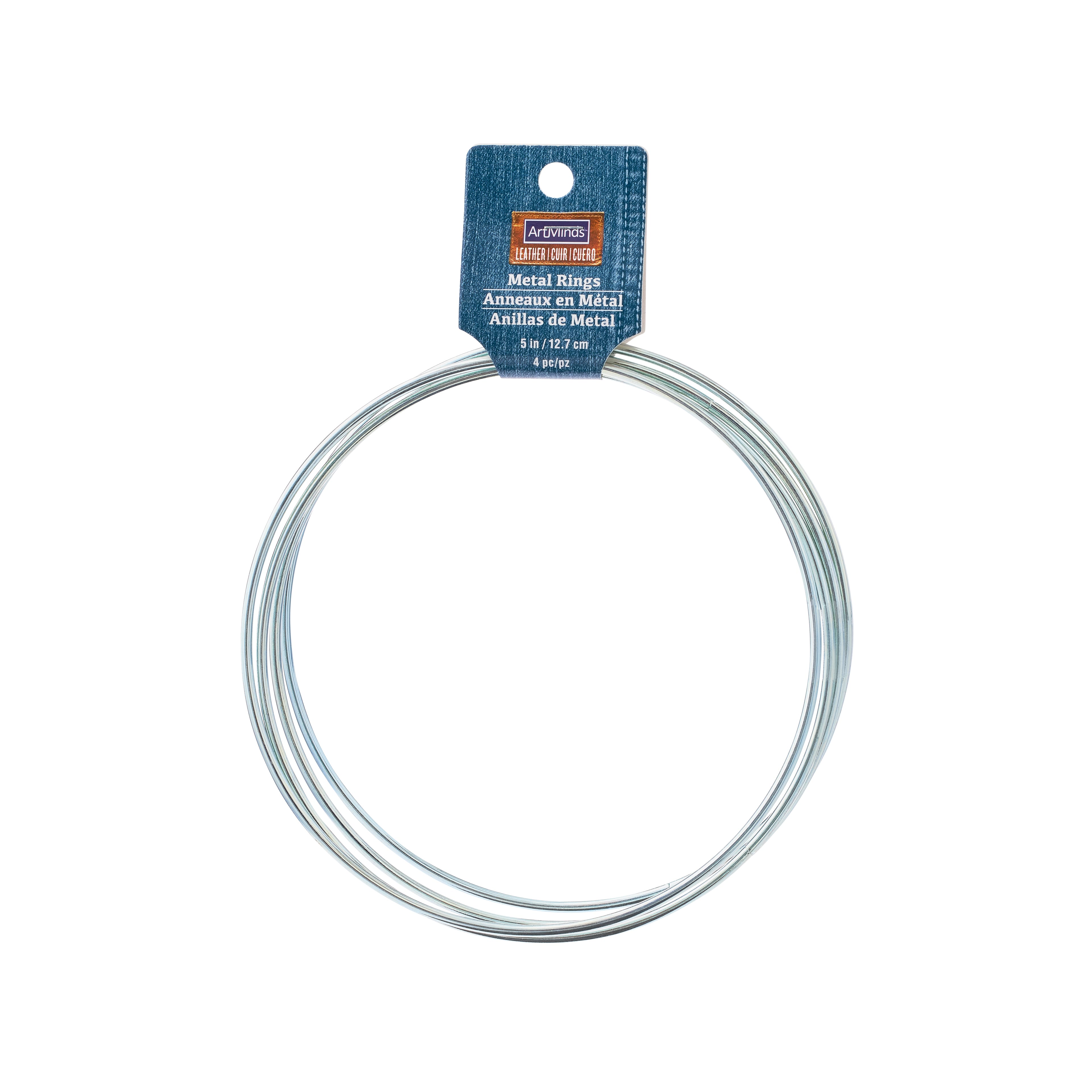 12 Packs: 4 ct. (48 total) 5&#x22; Metal Rings by ArtMinds&#x2122;