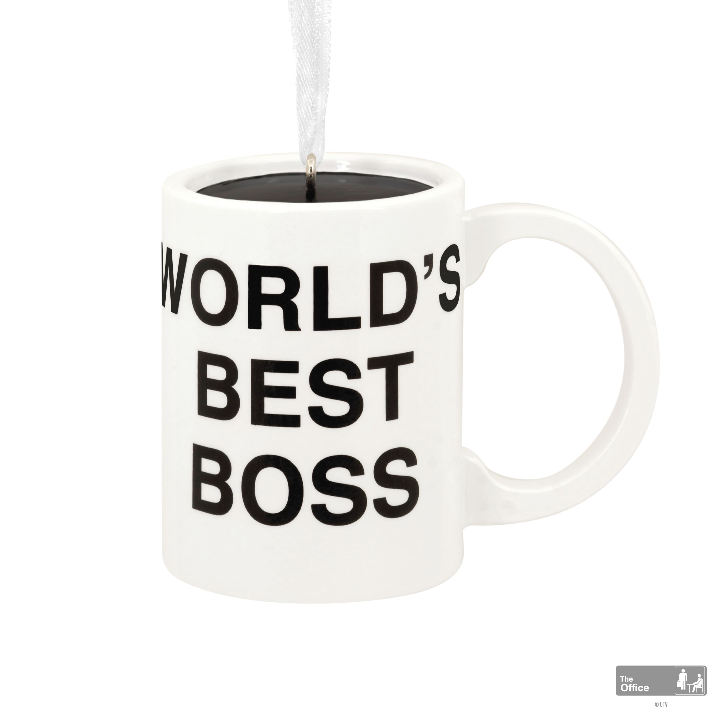Hallmark 2.5&#x22; The Office World&#x27;s Best Boss Mug Ornament