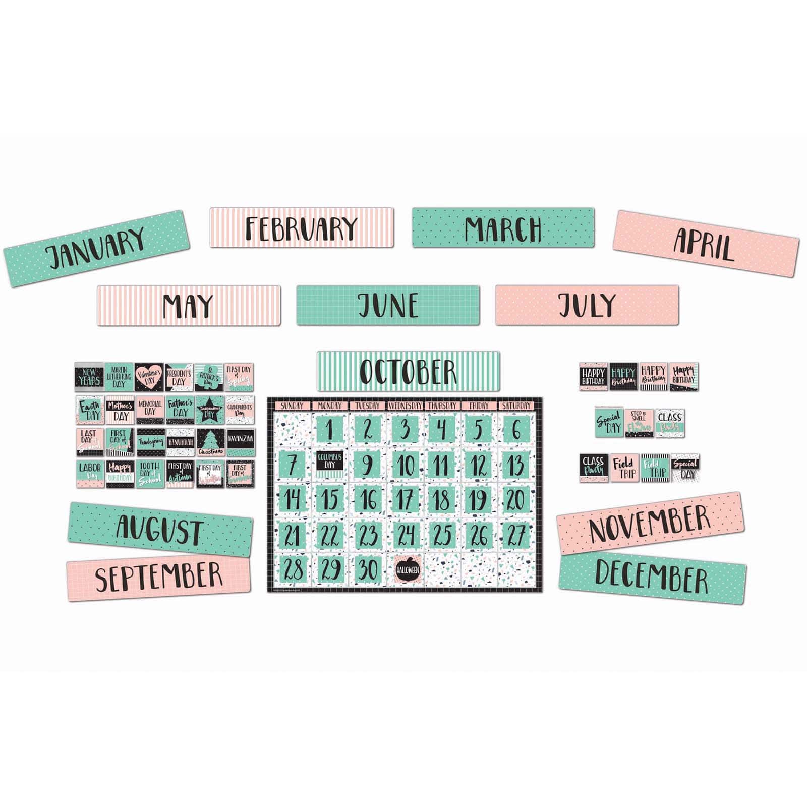Eureka® Simply Sassy Calendar Bulletin Board Set