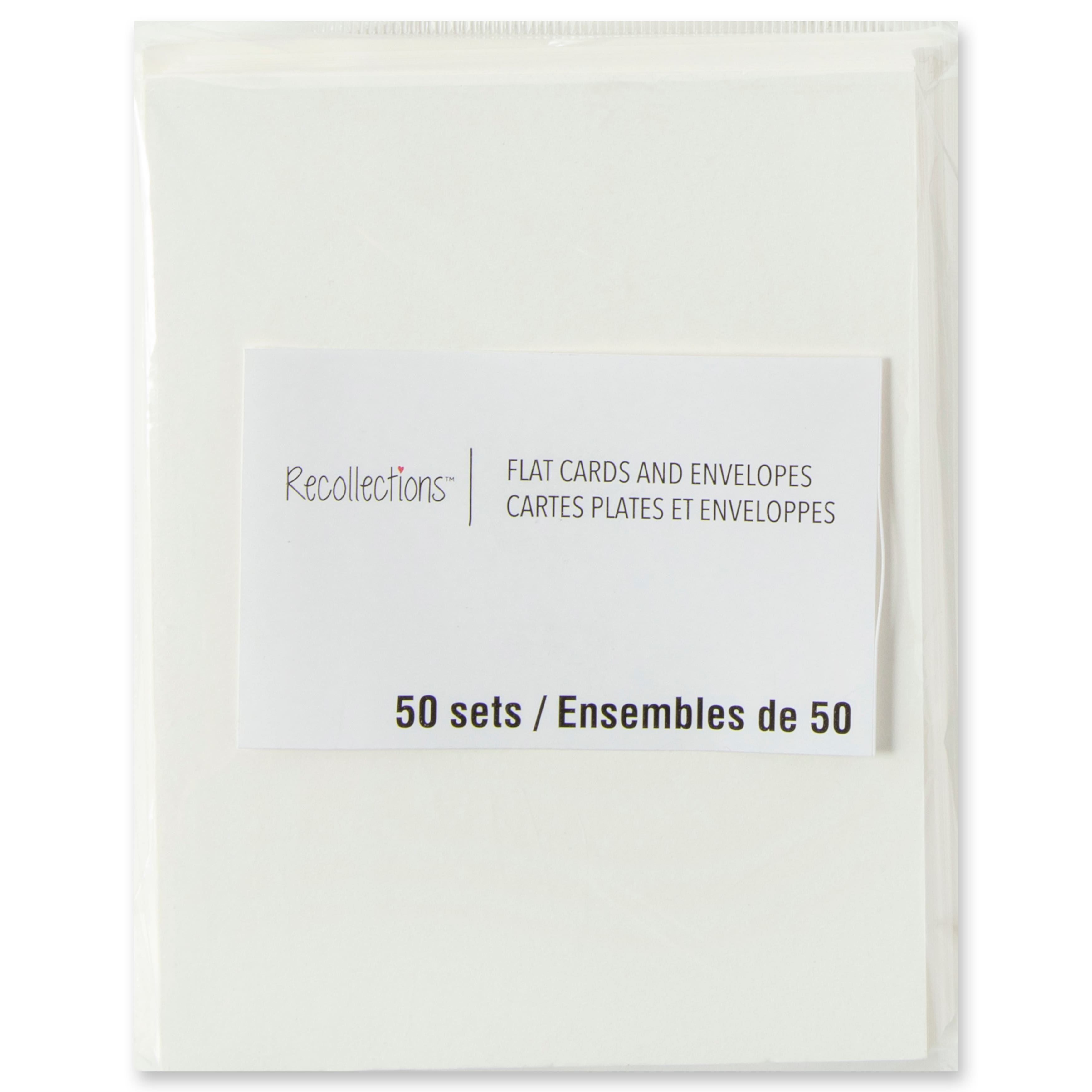 6 Packs: 50 ct. (300 total) 5&#x22; x 7&#x22; Ivory Flat Cards &#x26; Envelopes by Recollections&#x2122;