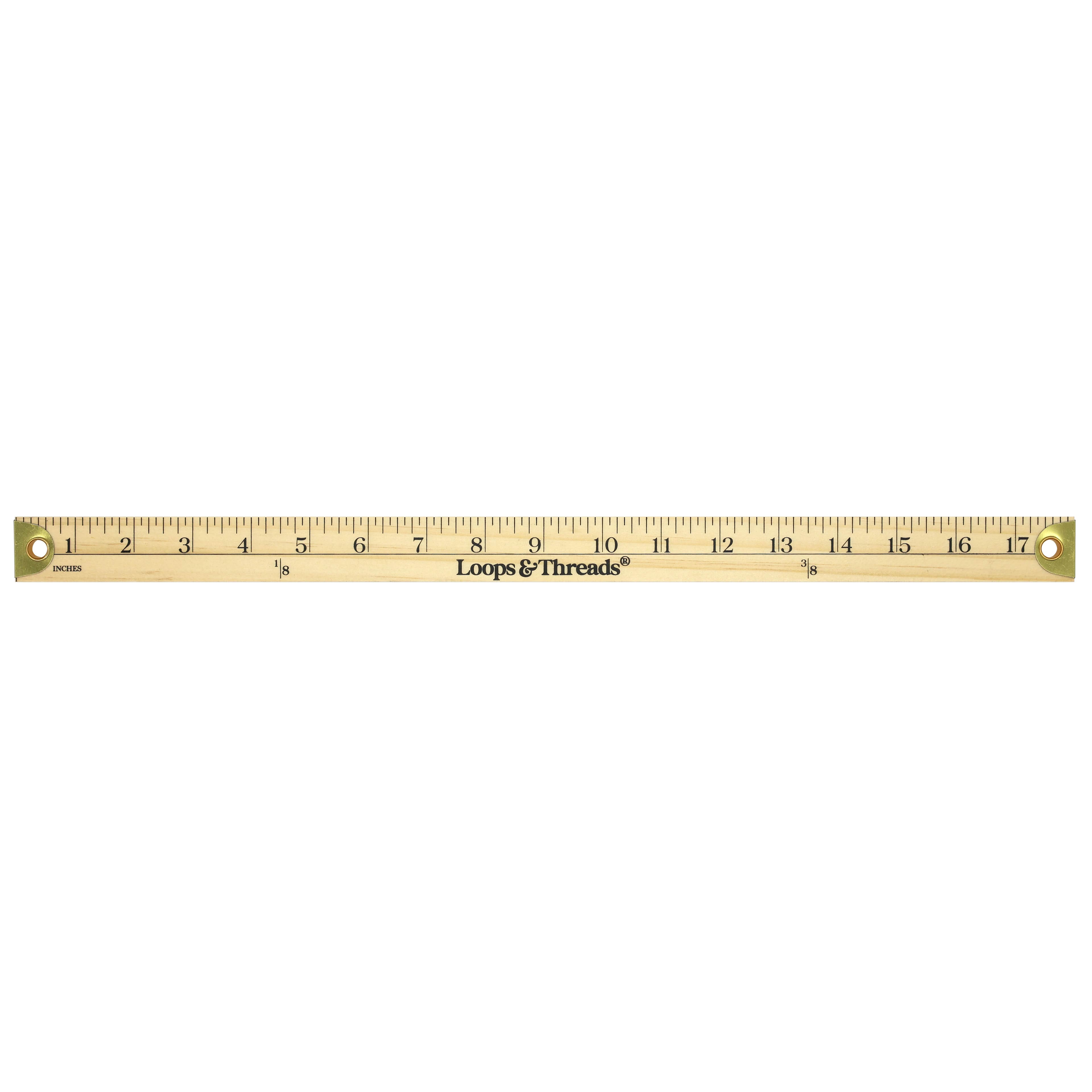 18" Wooden Ruler by Loops & Threads®