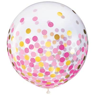 Round Confetti Balloons, 4ct. | Michaels