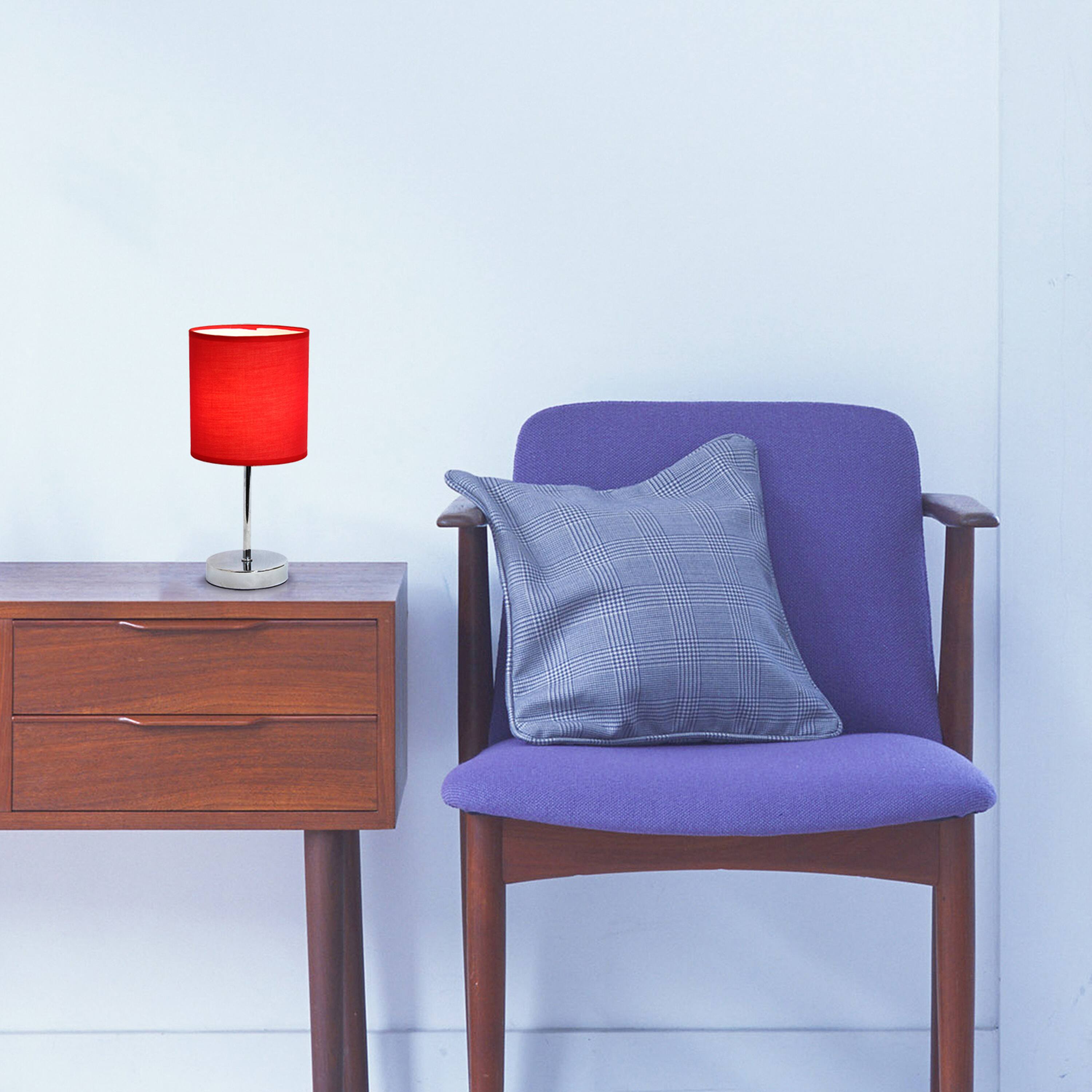 Simple Designs Chrome Mini Table Lamp