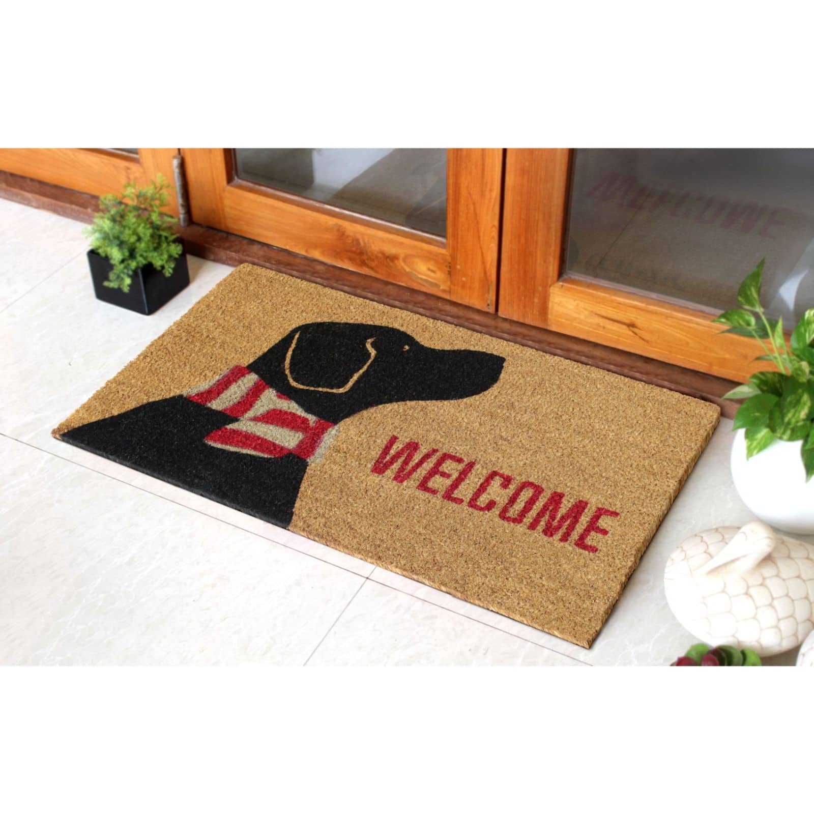 Rugsmith Natural Tufted Dog Welcome Doormat, 18 x 30