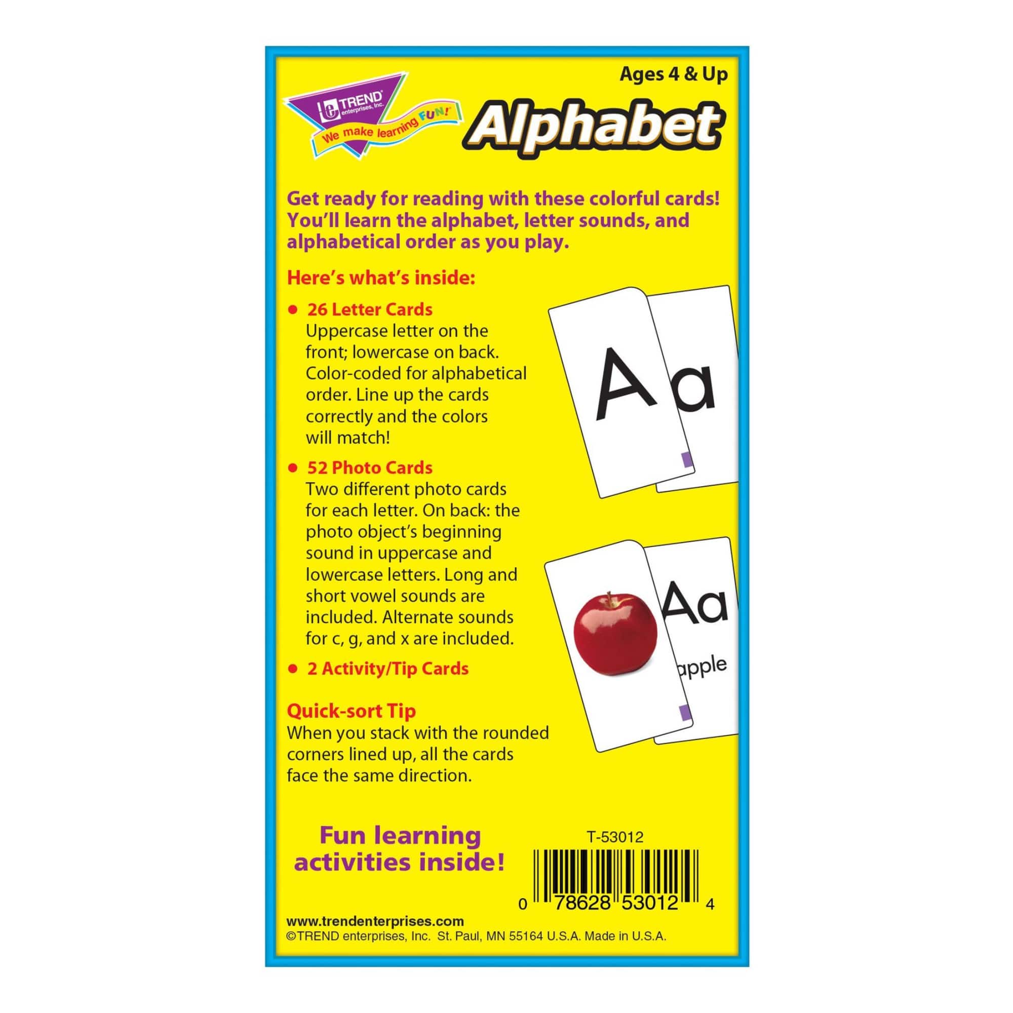 Trend Enterprises® Alphabet Skill Drill Flash Cards