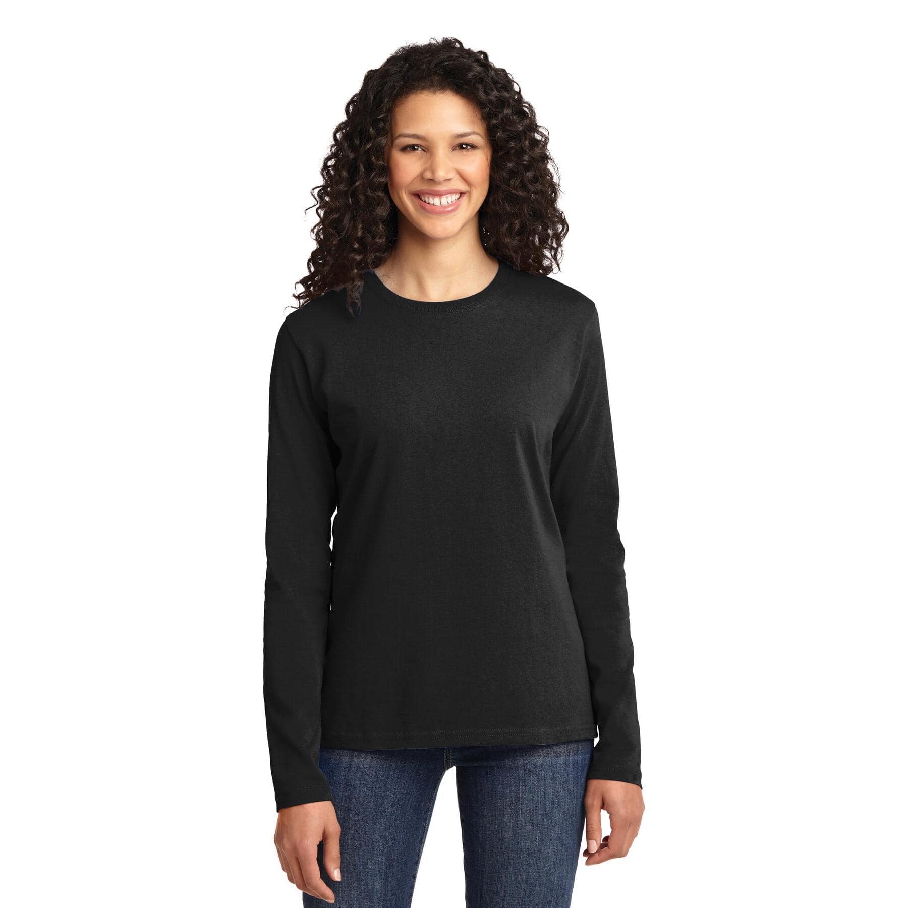 Port &#x26; Company&#xAE; Core Cotton Neutrals Long Sleeve Ladies T-Shirt