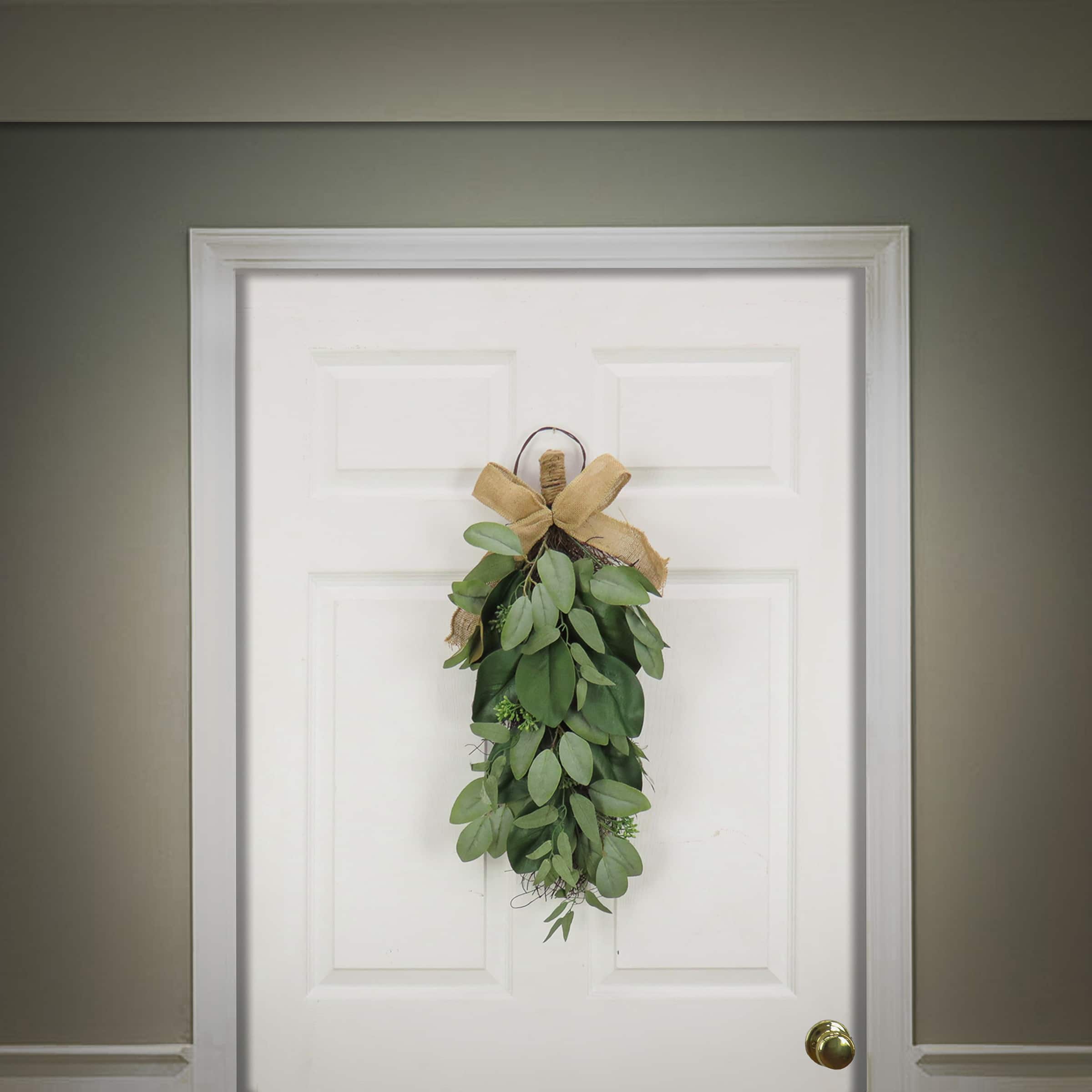 26" Eucalyptus & Magnolia Leaf Swag