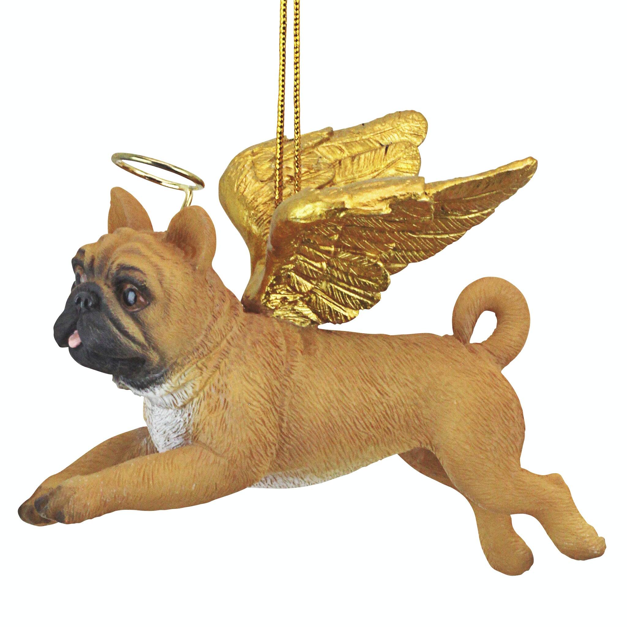 Design Toscano Honor the Pooch Pug Holiday Dog Angel Ornament