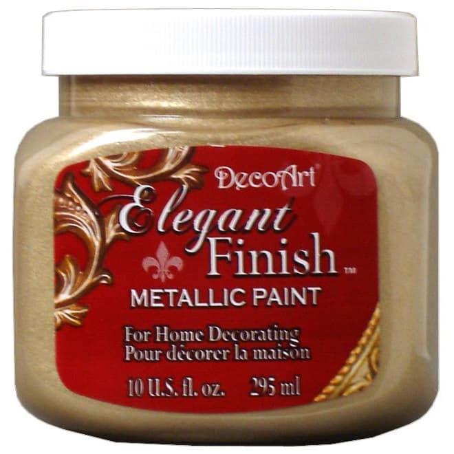 DecoArt Elegant Finish Metallic Paint, 10 oz By Deco Art in Champagne Gold