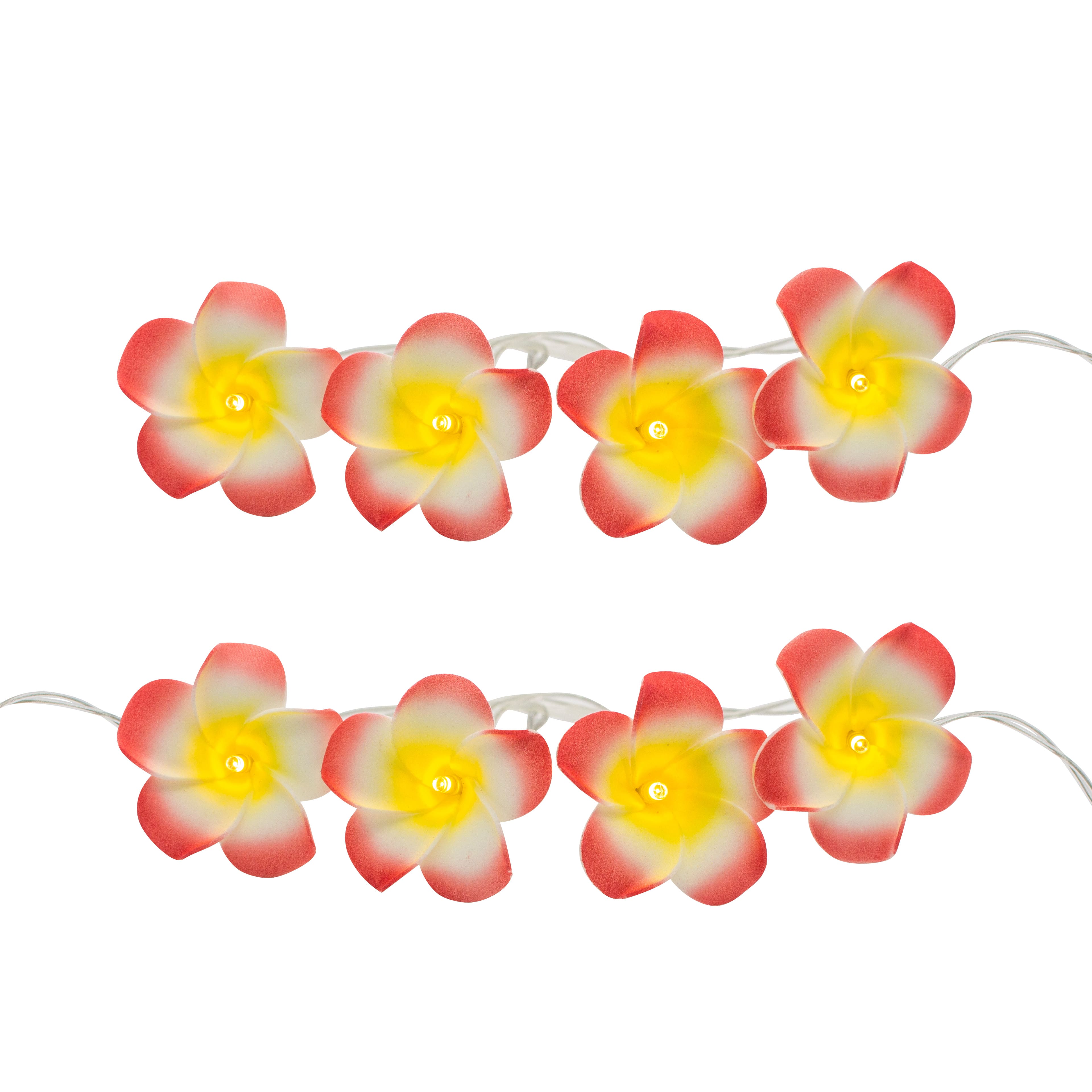 15ct. Pink Plumeria Icon LED String Lights by Ashland&#xAE;