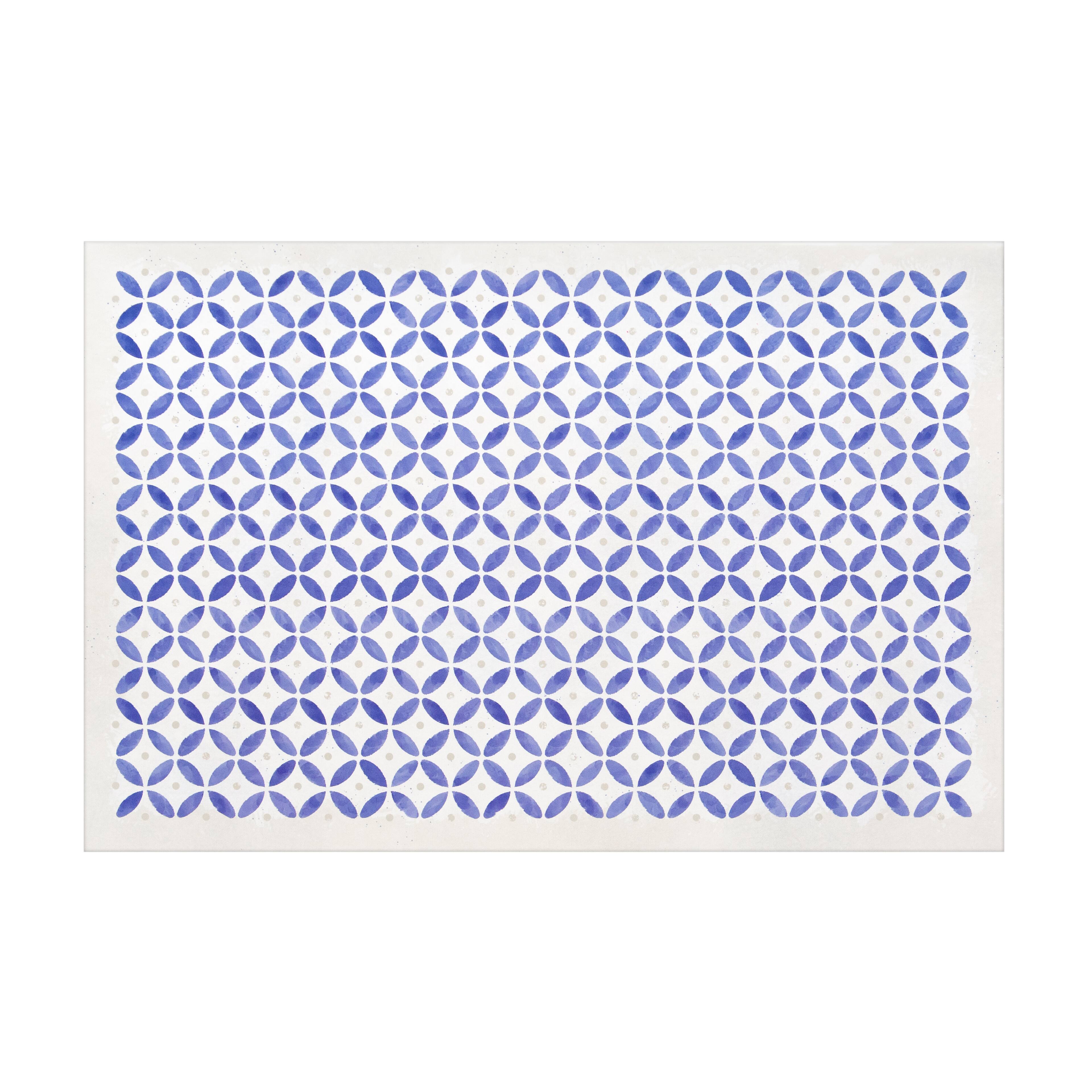 Medium Blue Tile Decorative Box with Tab Closure by Ashland® Michaels