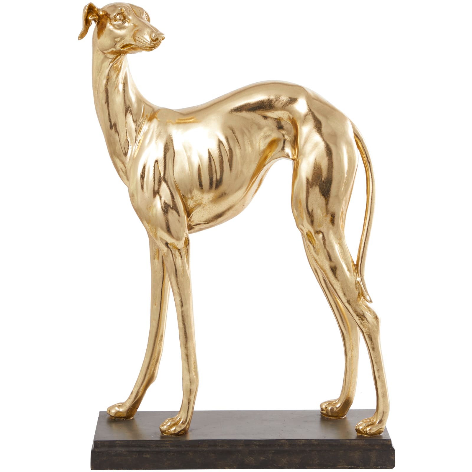 25&#x22; The Novogratz Gold Greyhound Dog Sculpture