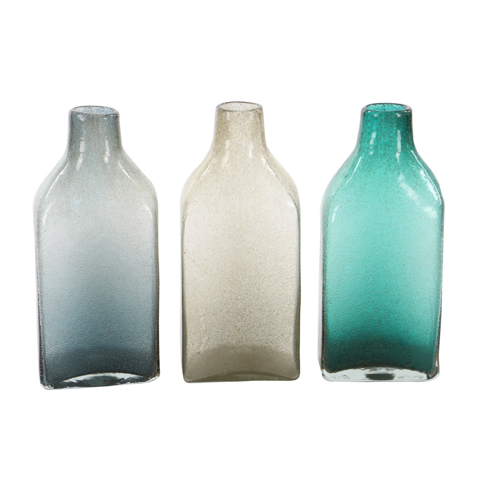 CosmoLiving by Cosmopolitan Multi Colored Coastal Glass Vase Set