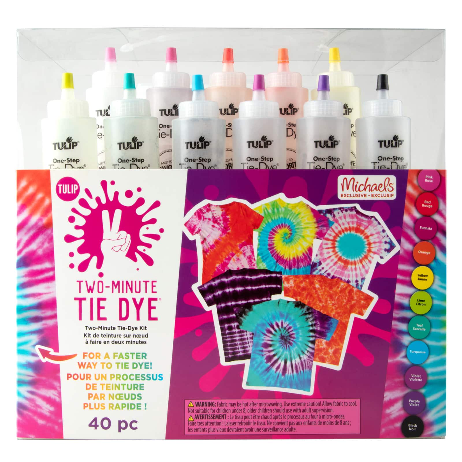 Tulip® 40 Piece Two-Minute Tie Dye® Kit