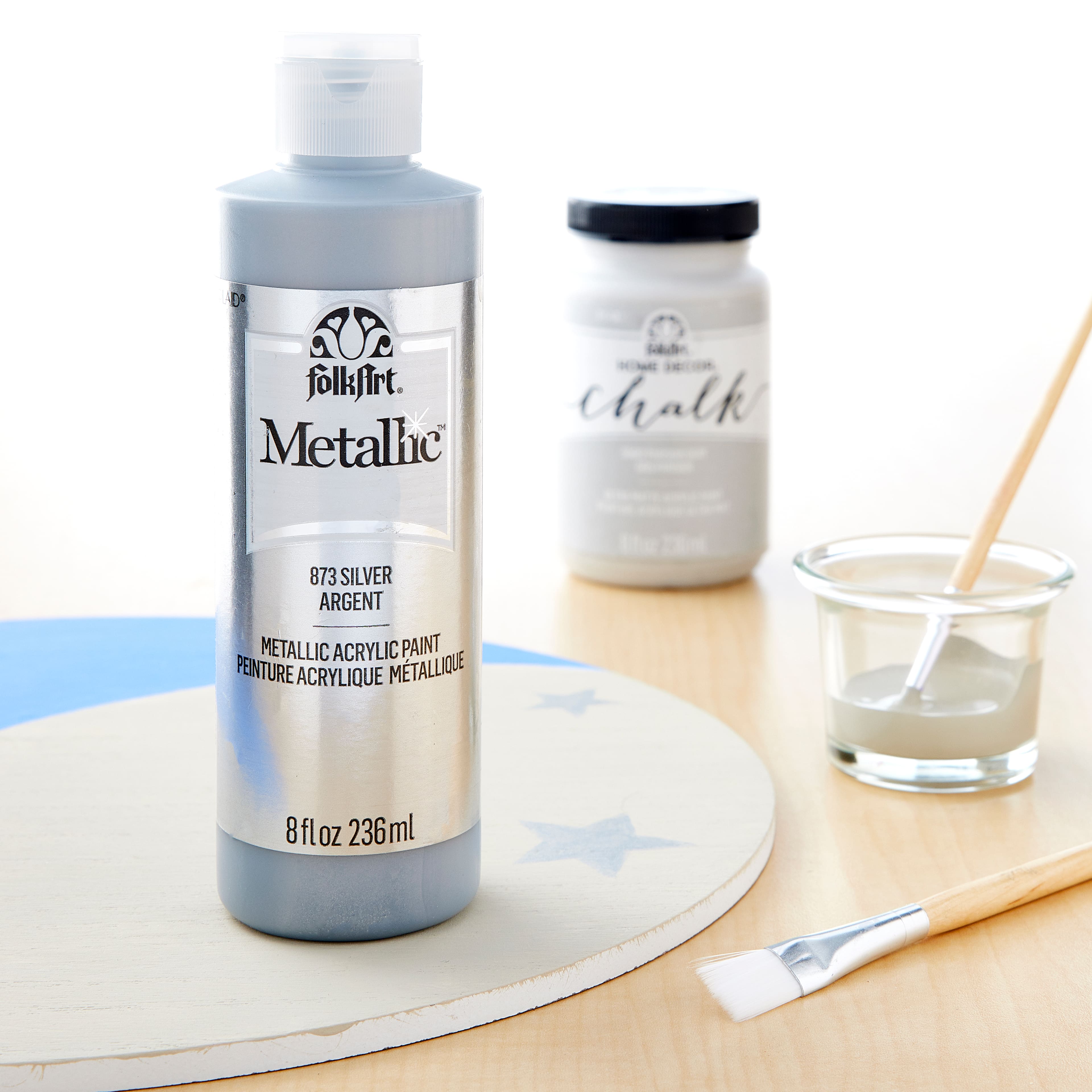 12 Pack: FolkArt® Metallic Acrylic Paint, 8 oz.