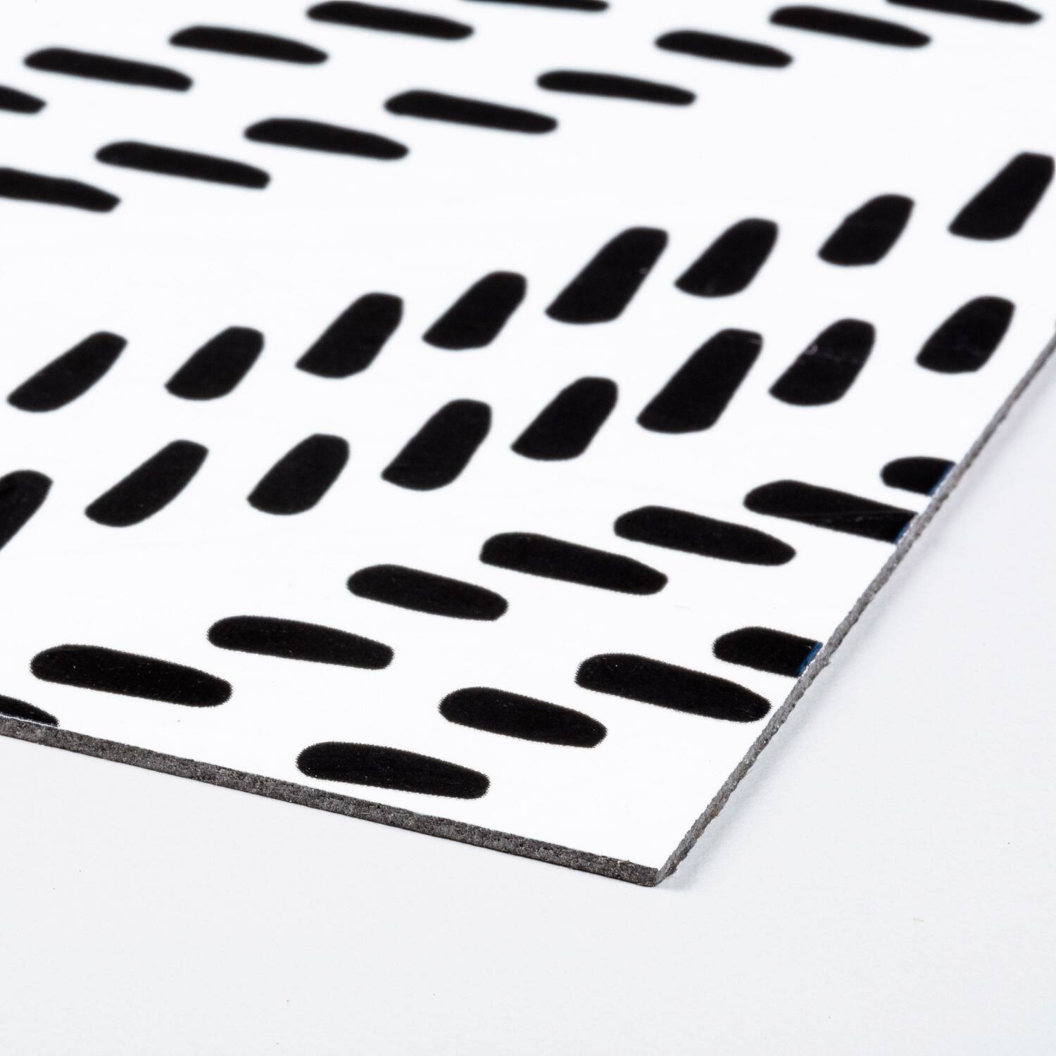 RoomMates Santorini Black &#x26; White Peel &#x26; Stick Floor Tile