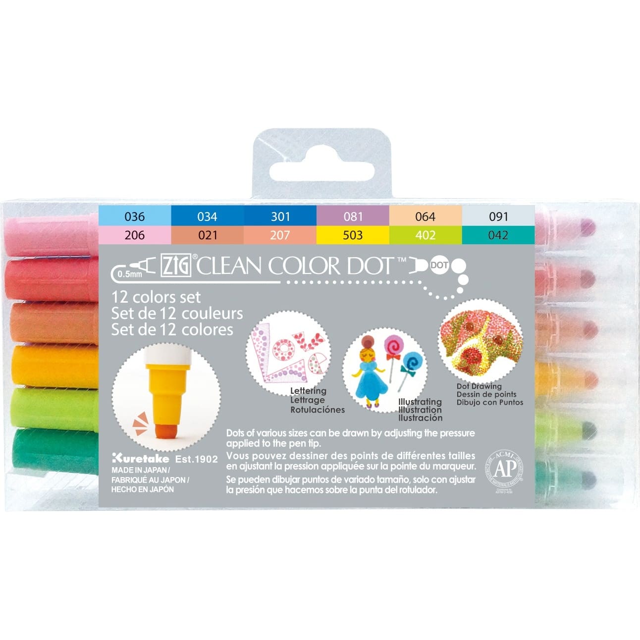Zig Ultimate Mixed Marker Collection with Storage Case