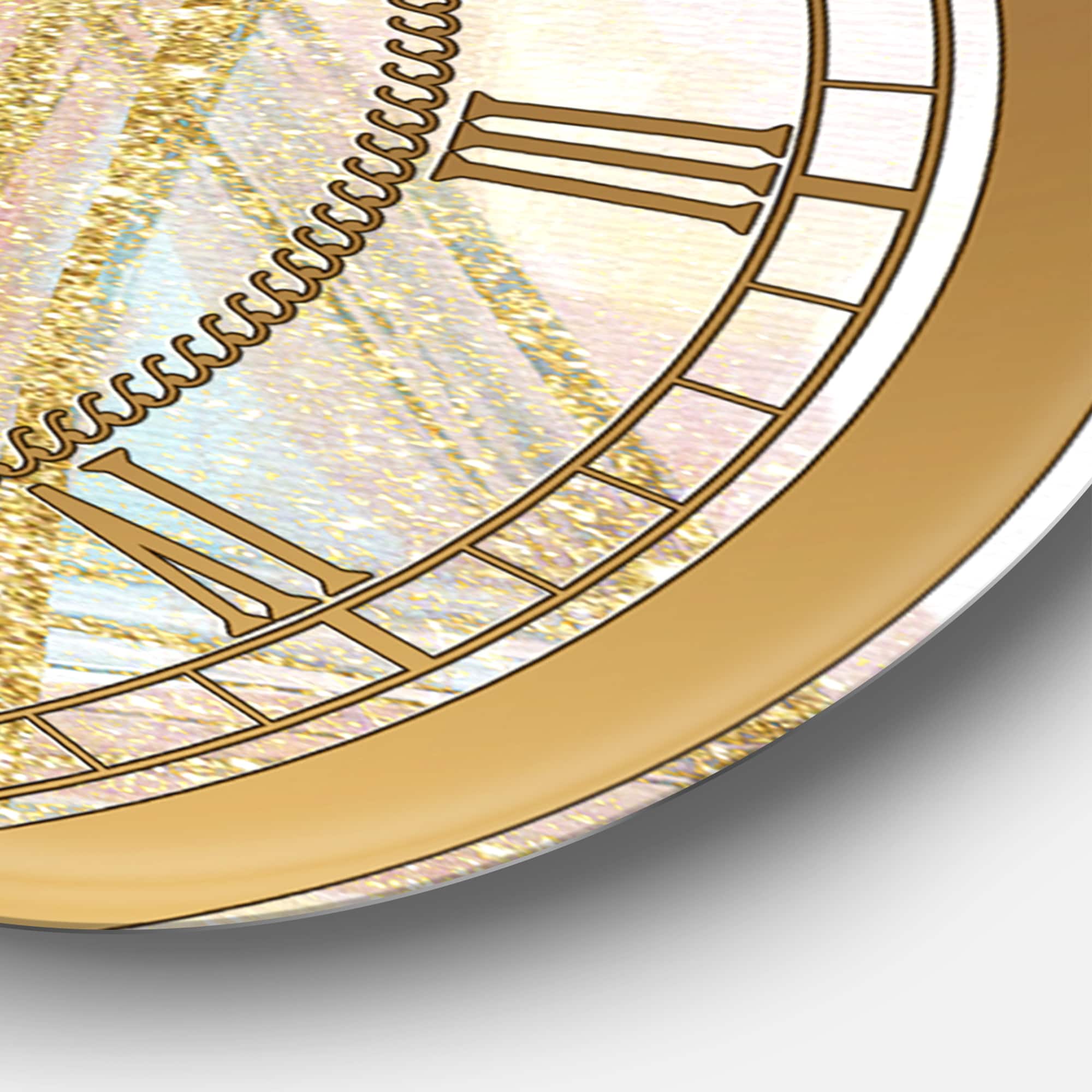 Designart 'Chic Nr 5 Paris Parfum I Oversized Fashion Wall Clock