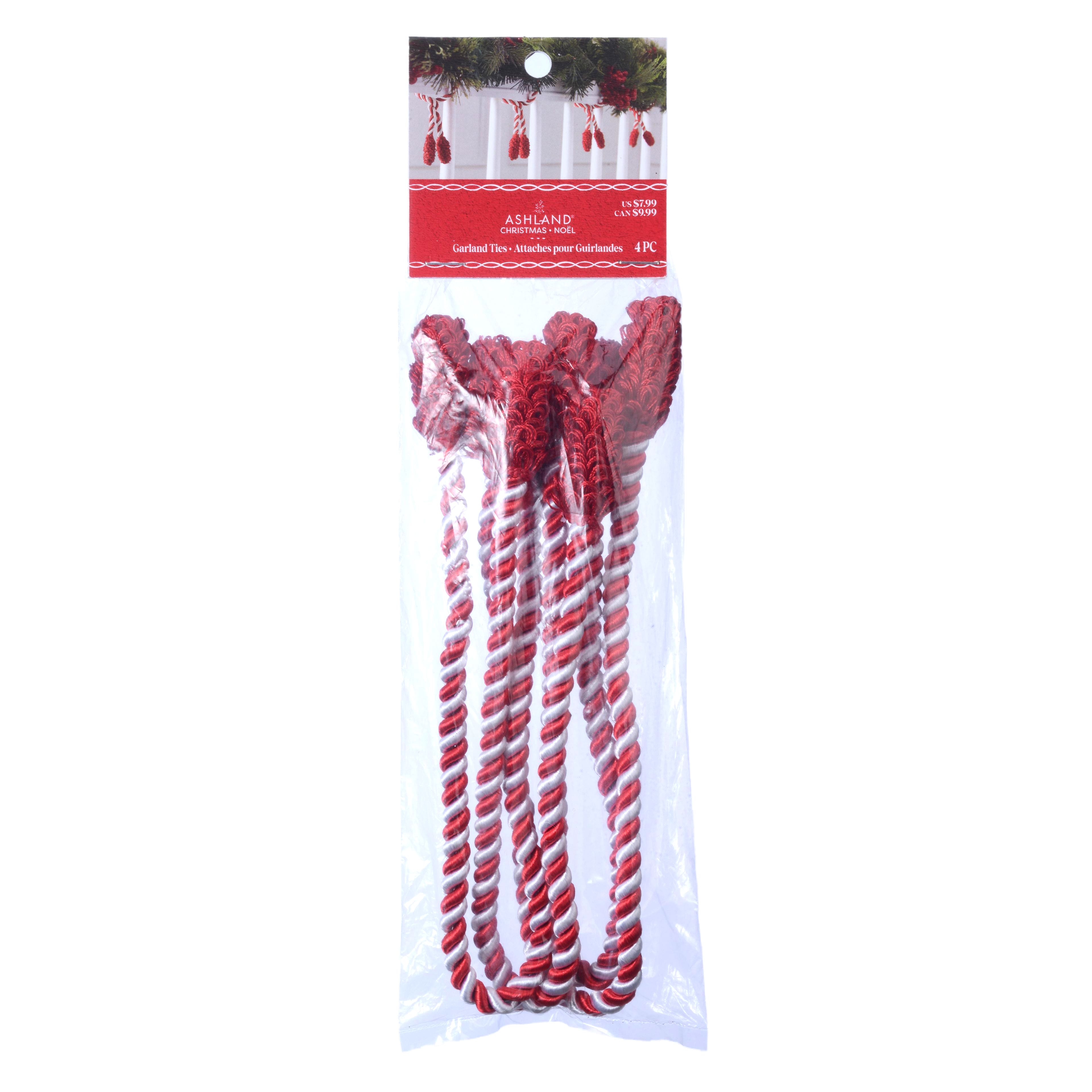 12&#x22; Peppermint Garland Ties by Ashland&#xAE;, 4ct.