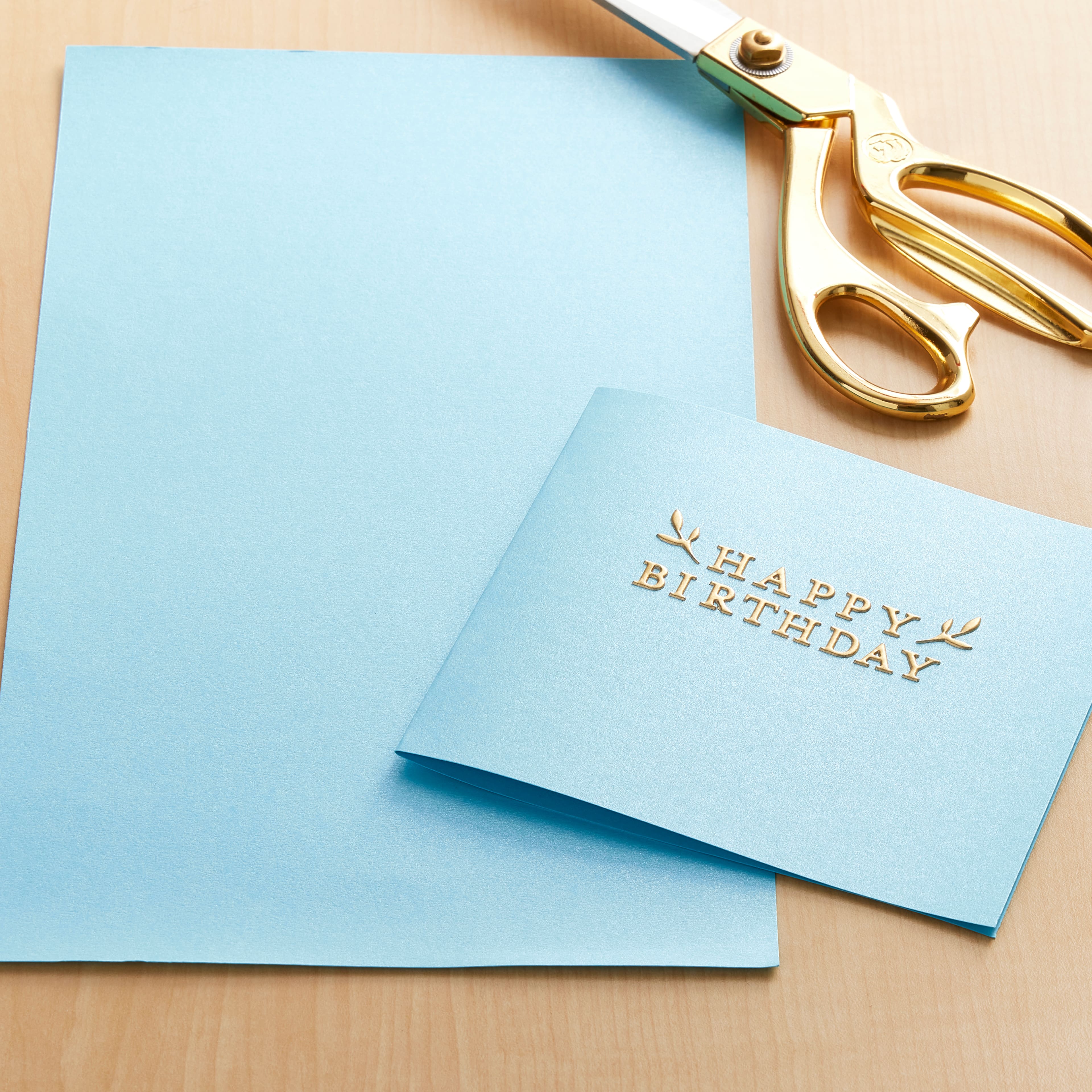 48 Pack: Lunar Blue Glisten Paper by Recollections™, 12" x 12"