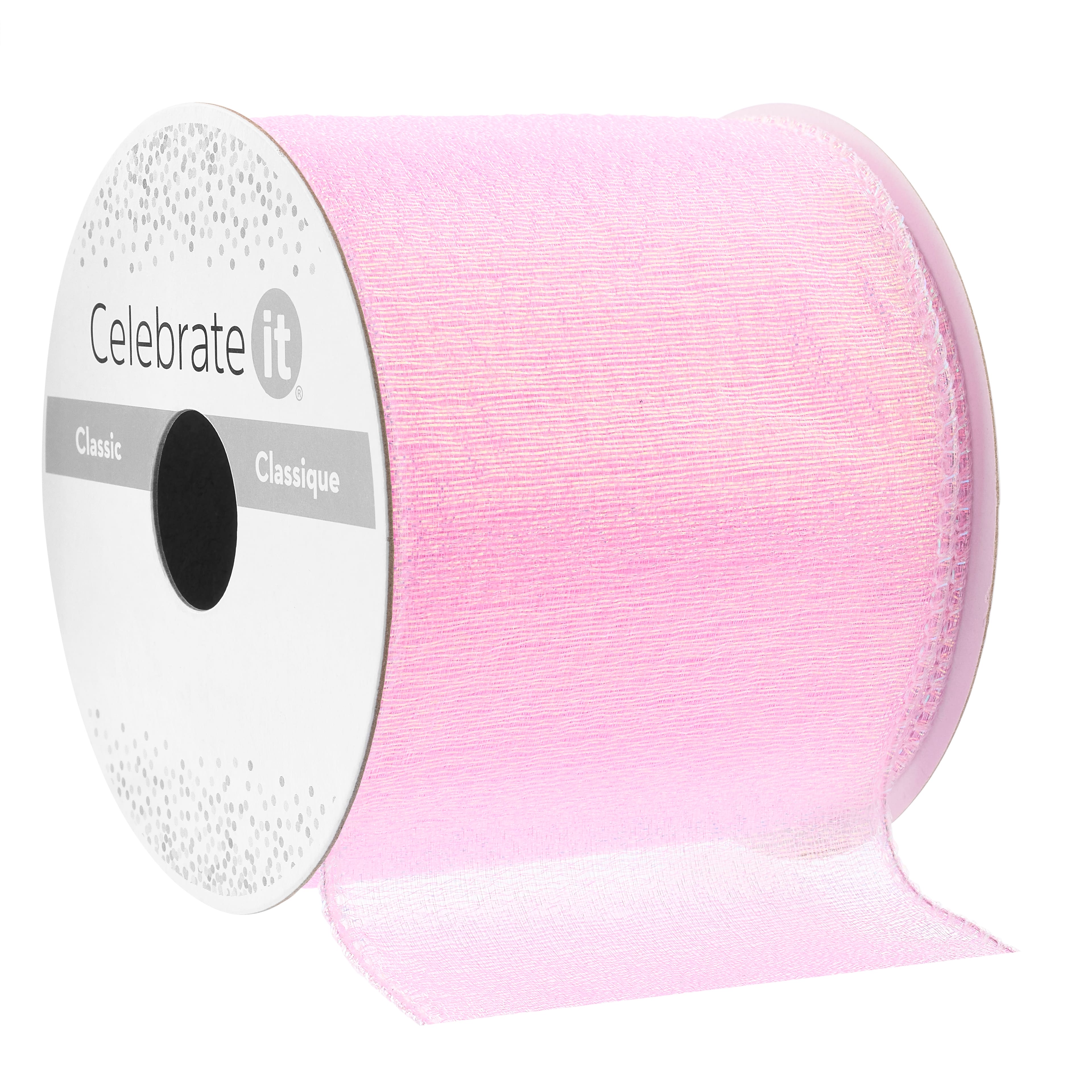 2.5&#x22; x 3yd. Crinkle Sheer Wired Ribbon by Celebrate It&#xAE; Classic