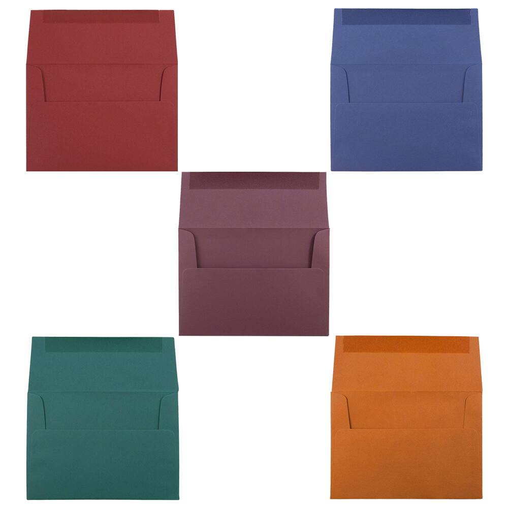 JAM Paper 4Bar A1 Colorful Premium Invitation Envelopes, 125ct.