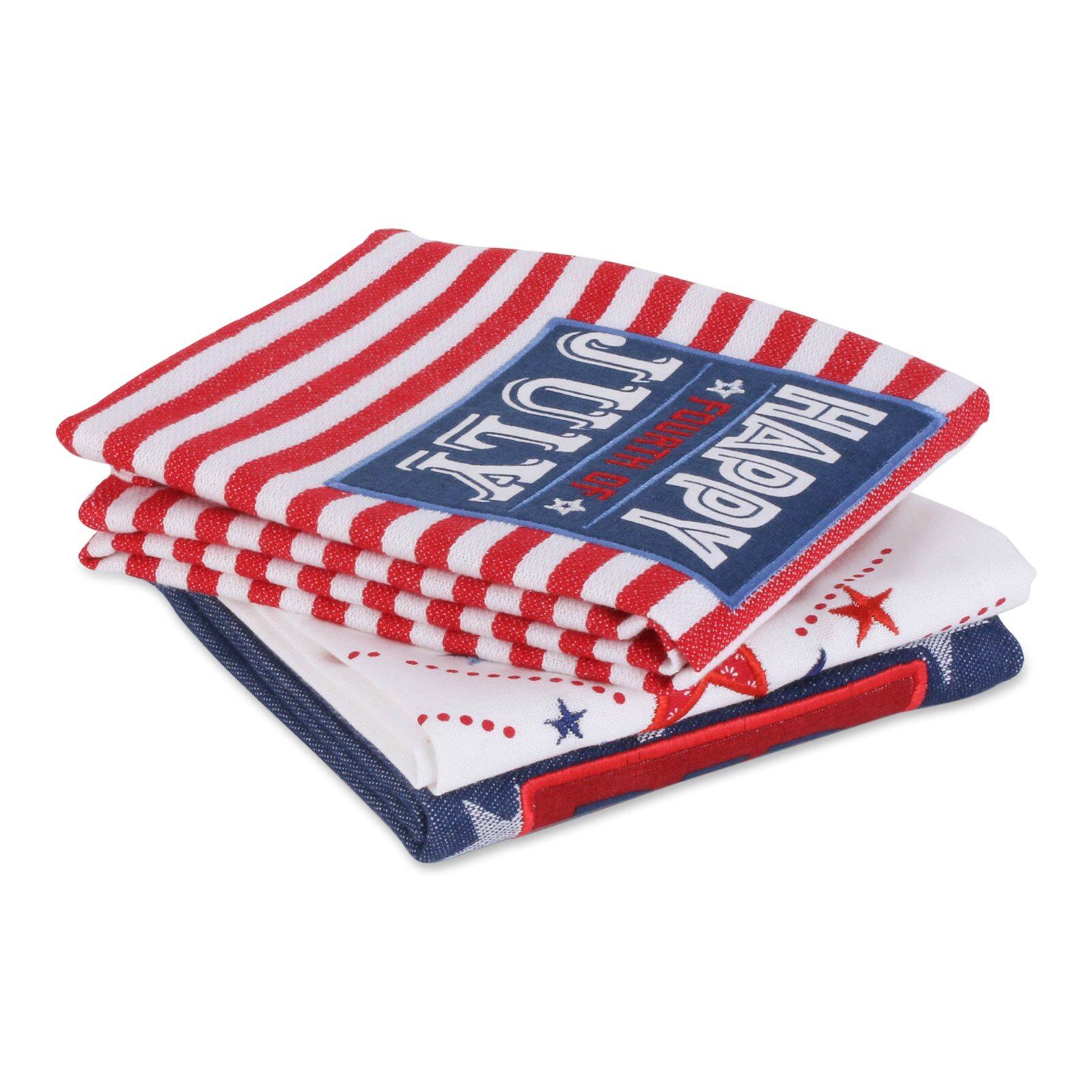 DII® Stars & Stripes Kitchen Textiles Dishtowel Set
