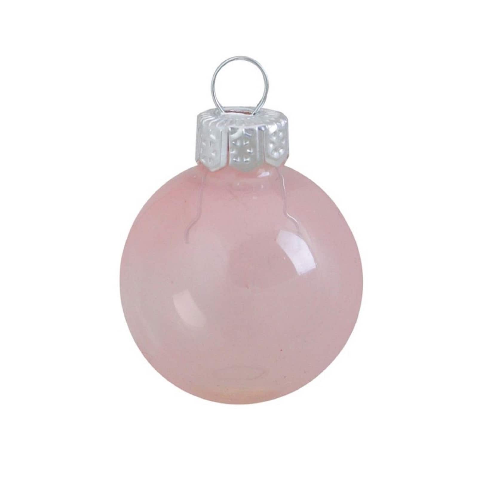 Whitehurst 40 Pack 1.5" Transparent Glass Ball Ornaments