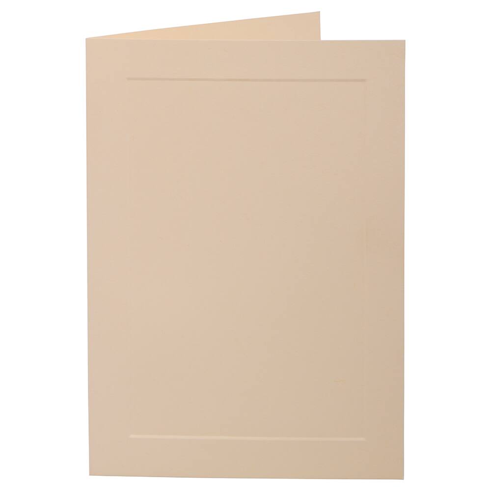 JAM Paper A7 Strathmore Ivory Wove Panel Fold Over Cards