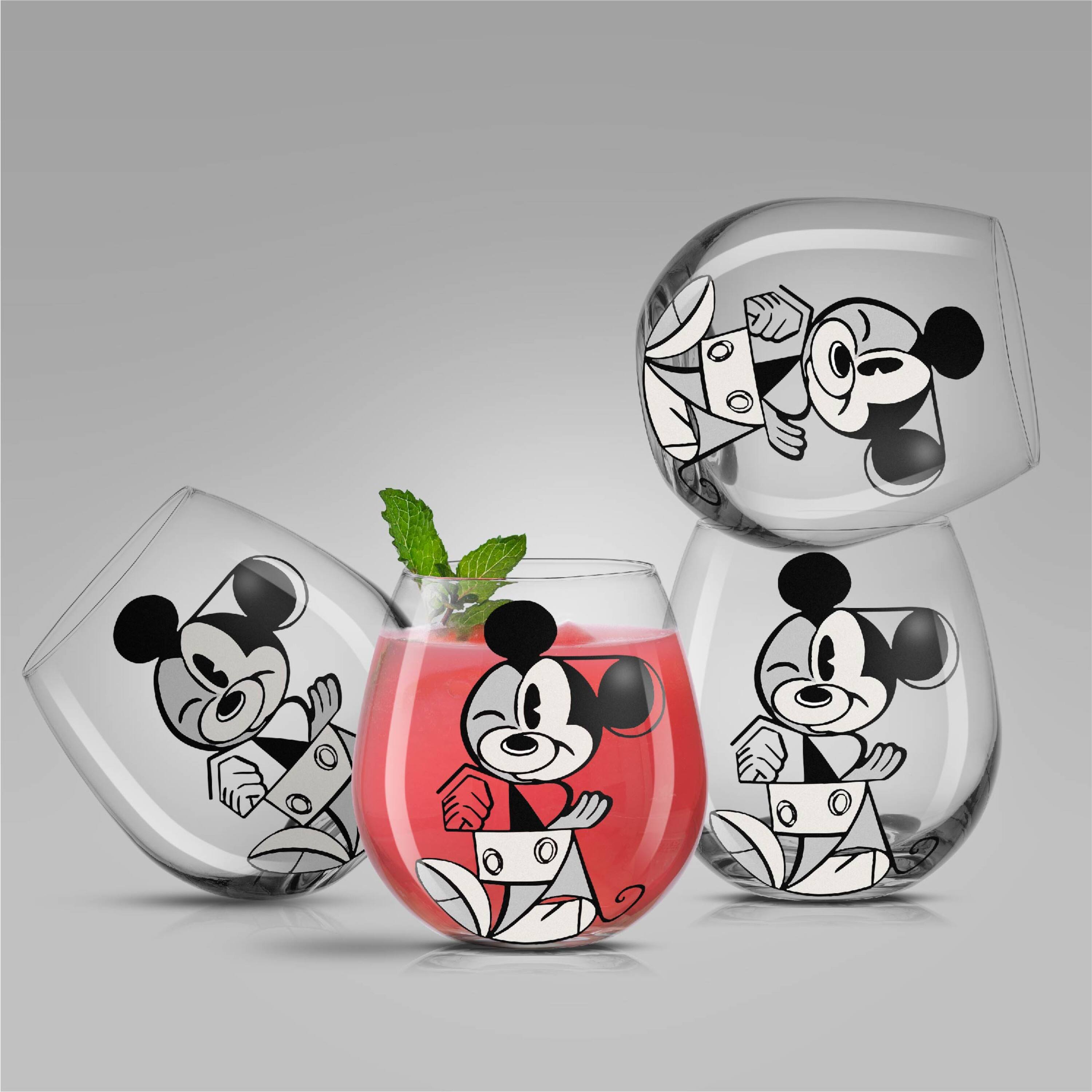 15oz. Disney® Mickey Mouse Stemless Wine Glasses, 4ct.