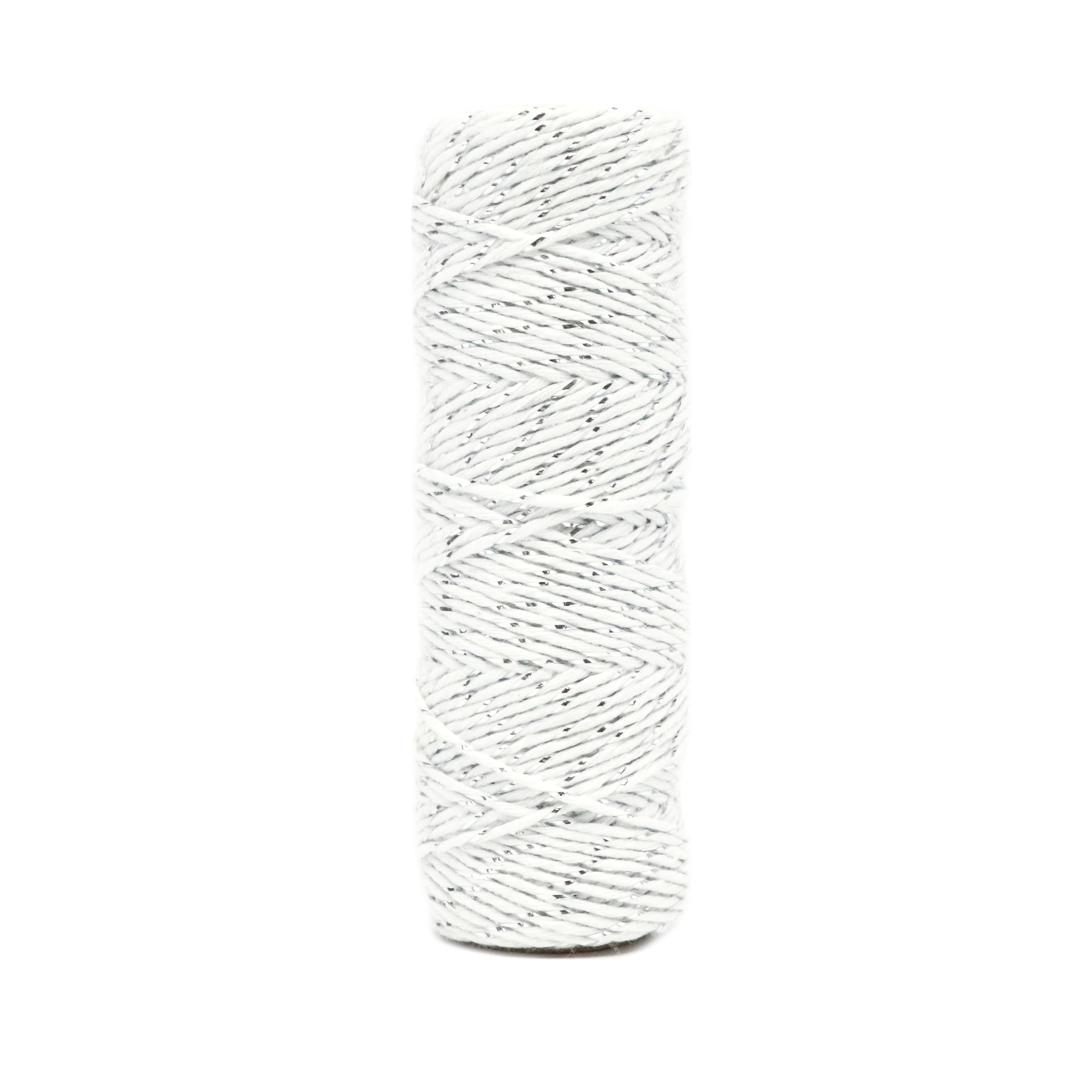 37yd. White &#x26; Silver Twine by Recollections&#x2122;