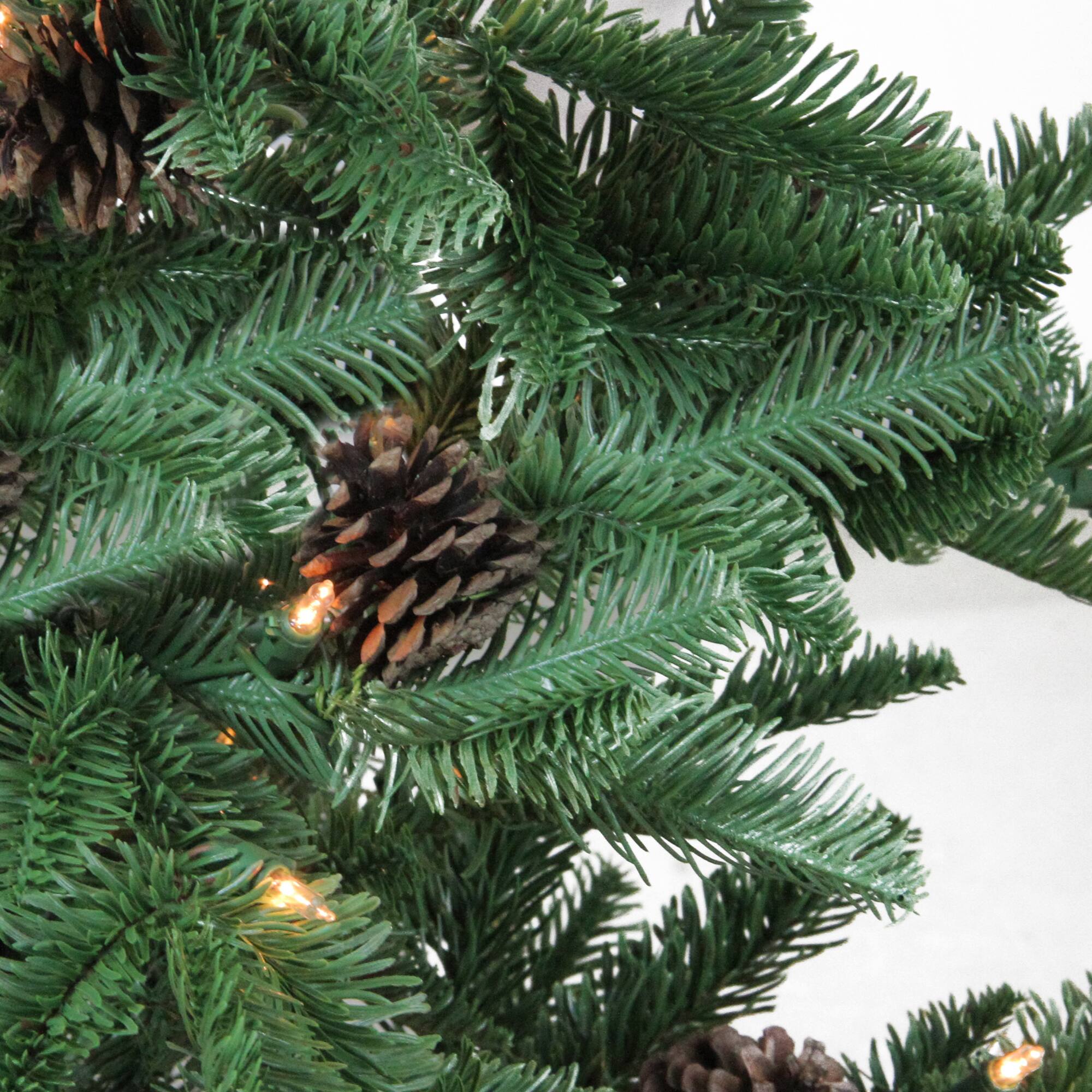 3ft. Pre-Lit Viella Norway Spruce Artificial Christmas Tree in Burlap Base, Clear Lights