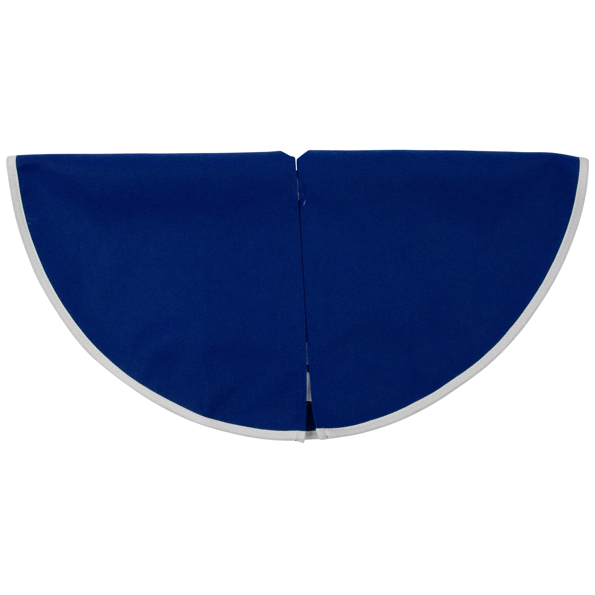 20" Blue Mini Tree Skirt with Embellished Snowman