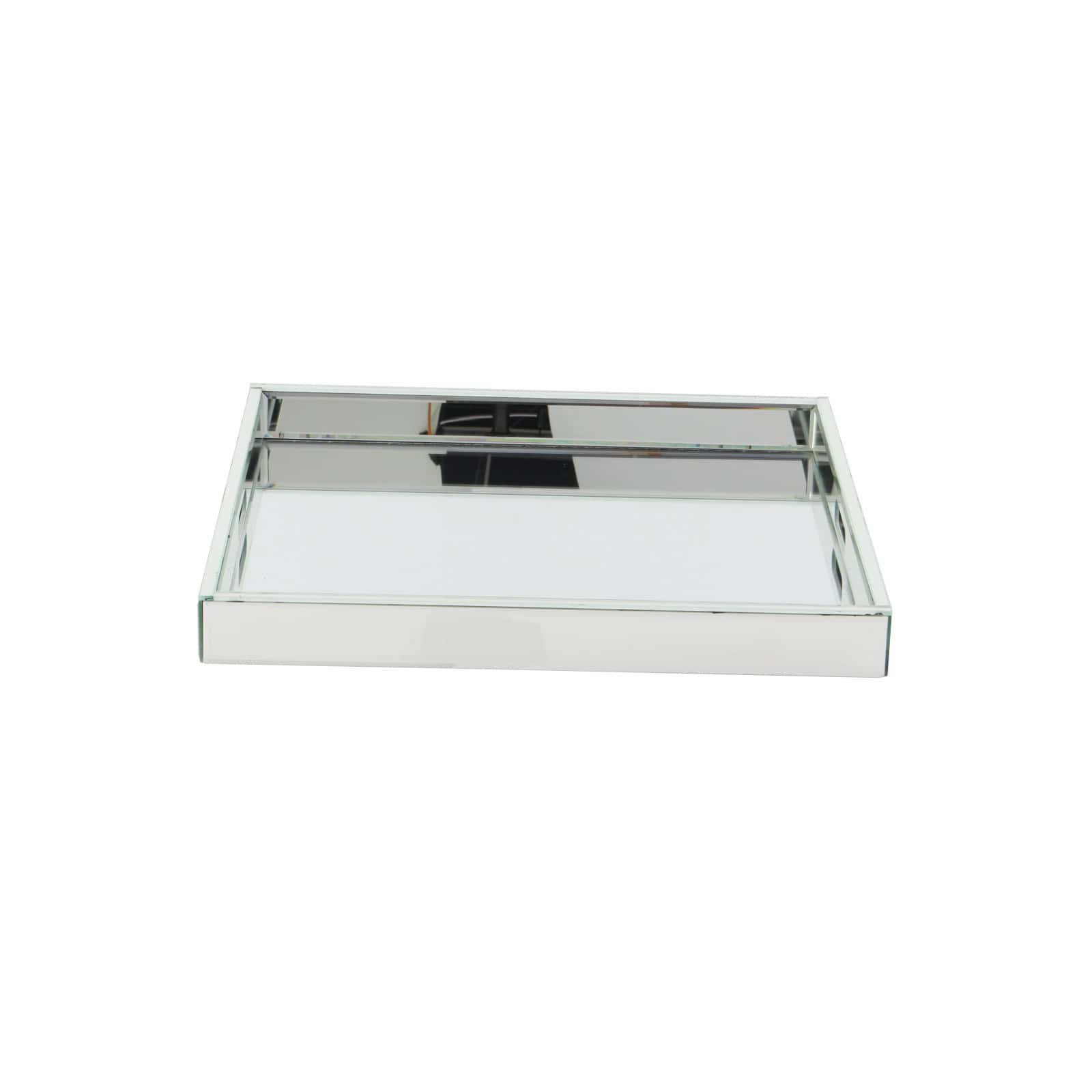 Silver Wood Glam Tray