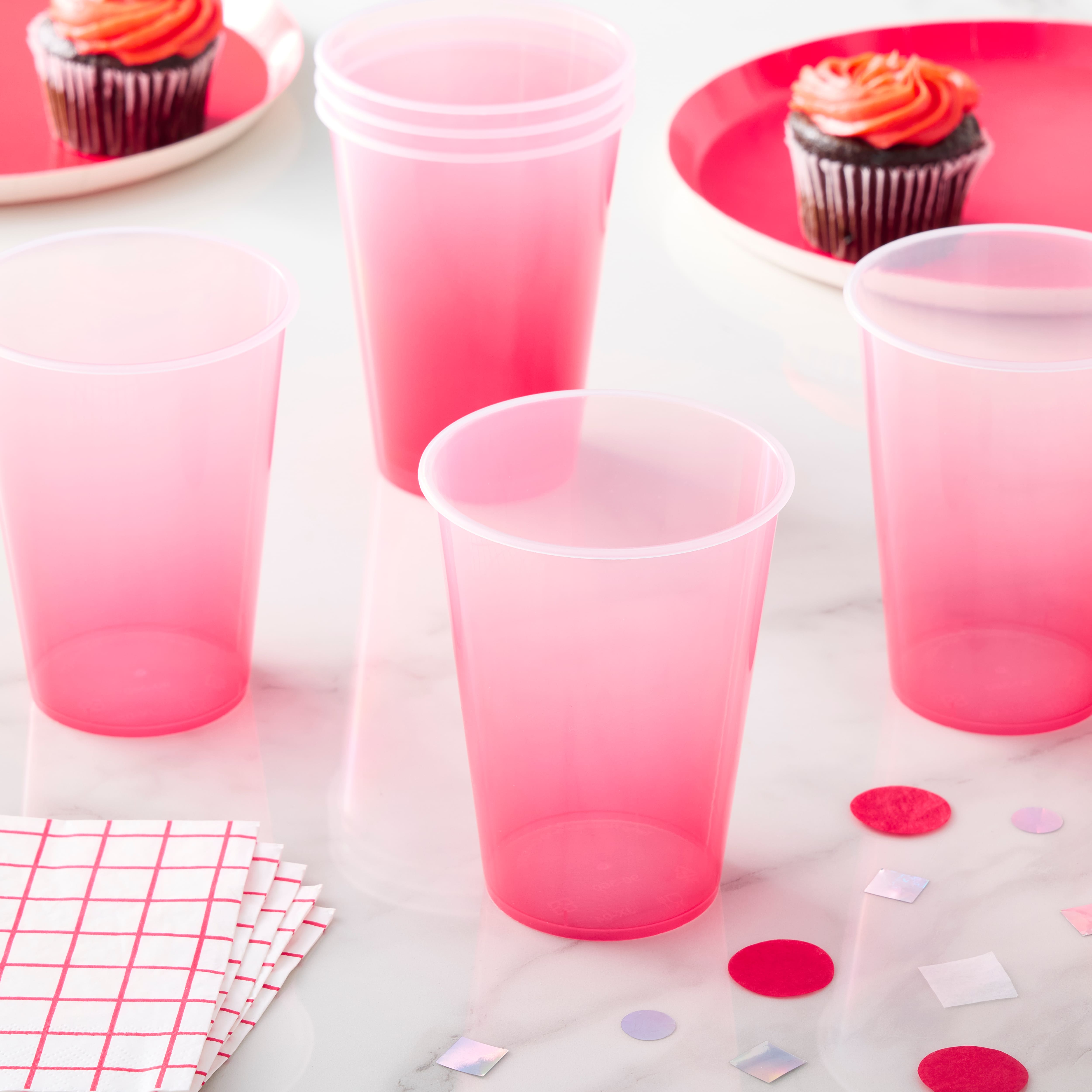 12oz. Ombre Plastic Cups by Celebrate It&#xAE;, 10ct.