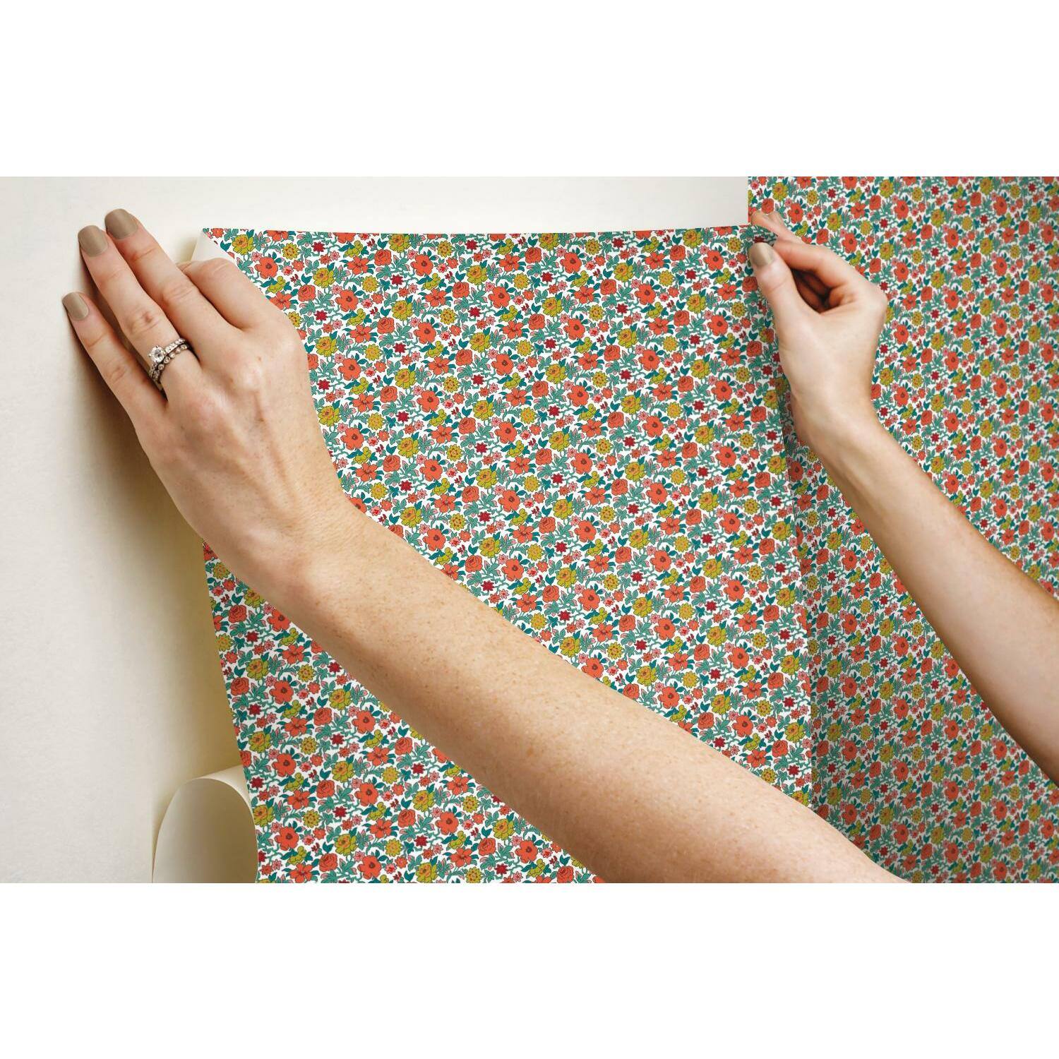 RoomMates Floral Ditzy Vine Peel &#x26; Stick Wallpaper