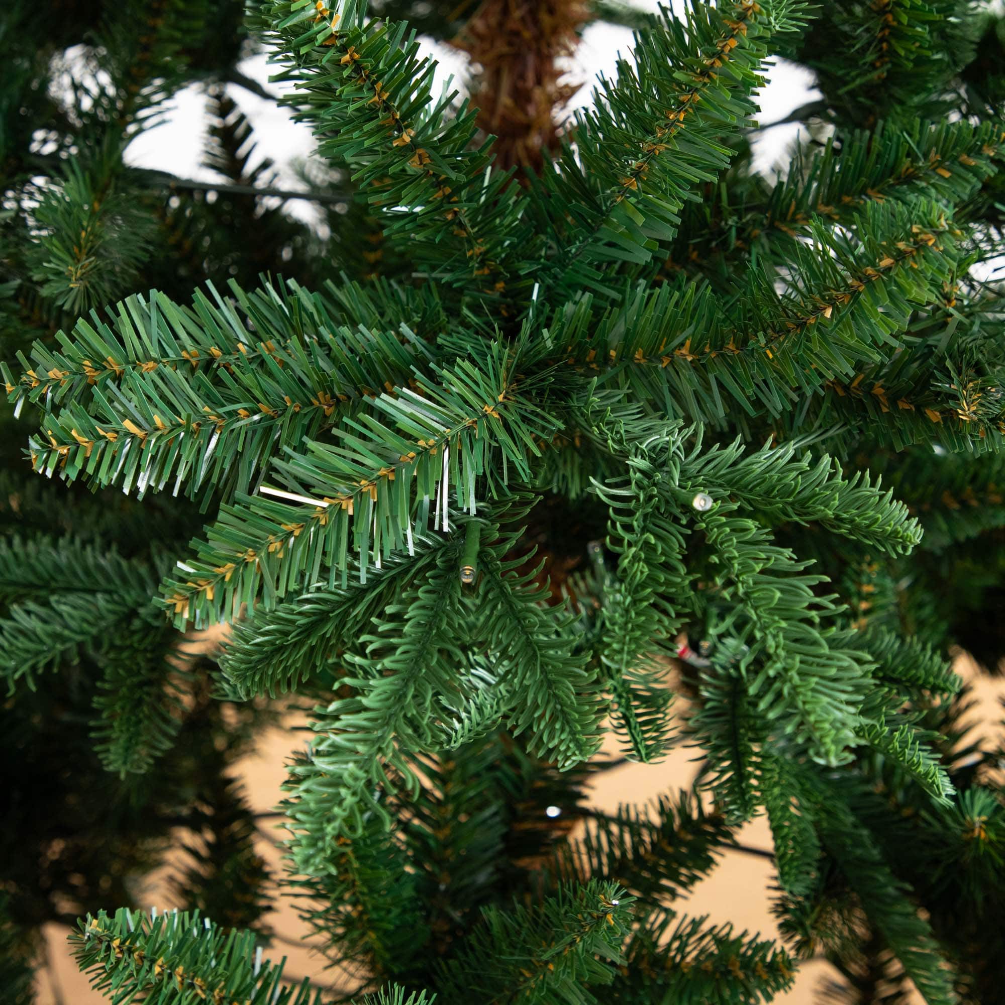 6ft. Pre-Lit Idaho Mixed Fir Artificial Christmas Tree, Warm White LED Lights