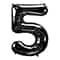 34" Black Number Foil Balloon