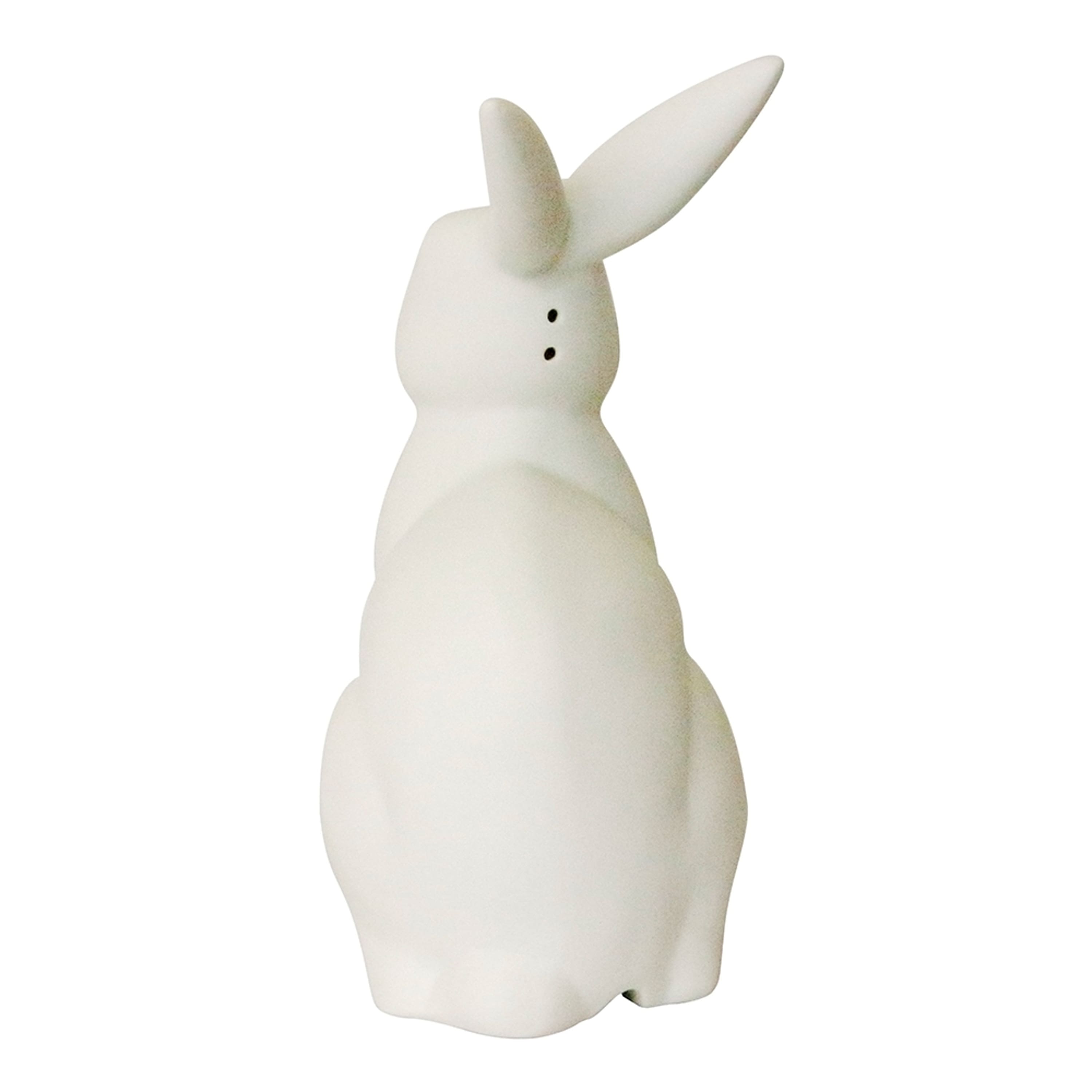 Simple Designs Porcelain Bunny Rabbit Shaped Animal Light Table Lamp