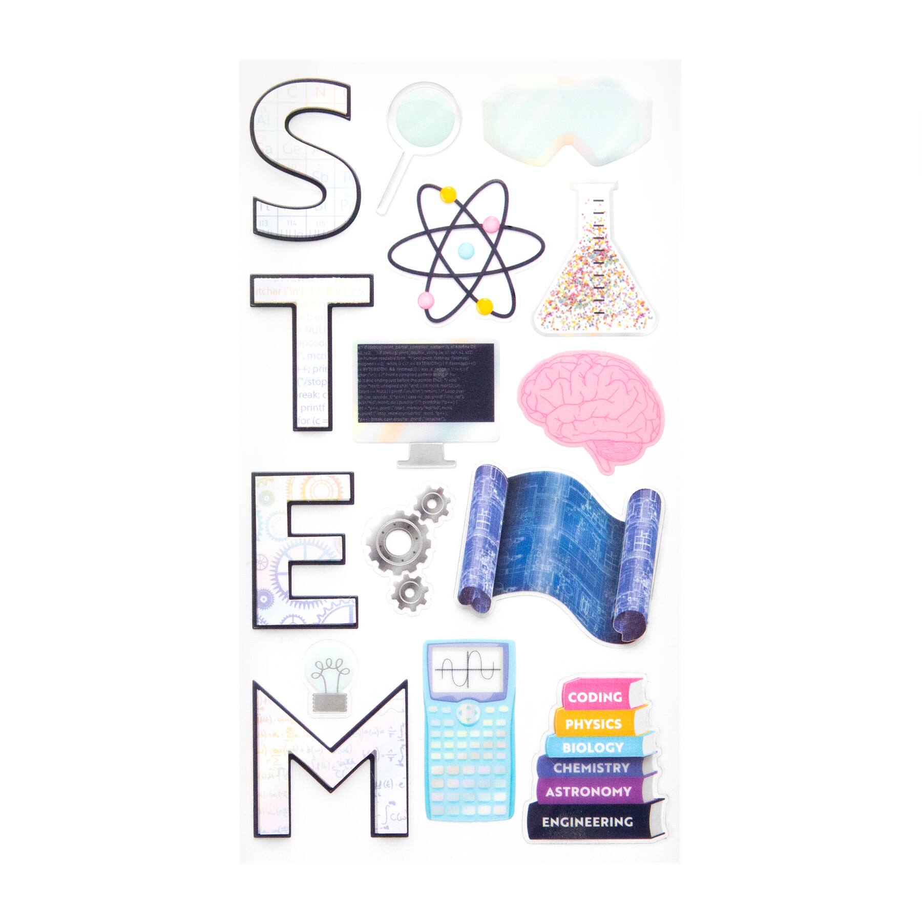 12 Pack: S.T.E.M. Stickers by Recollections&#x2122;