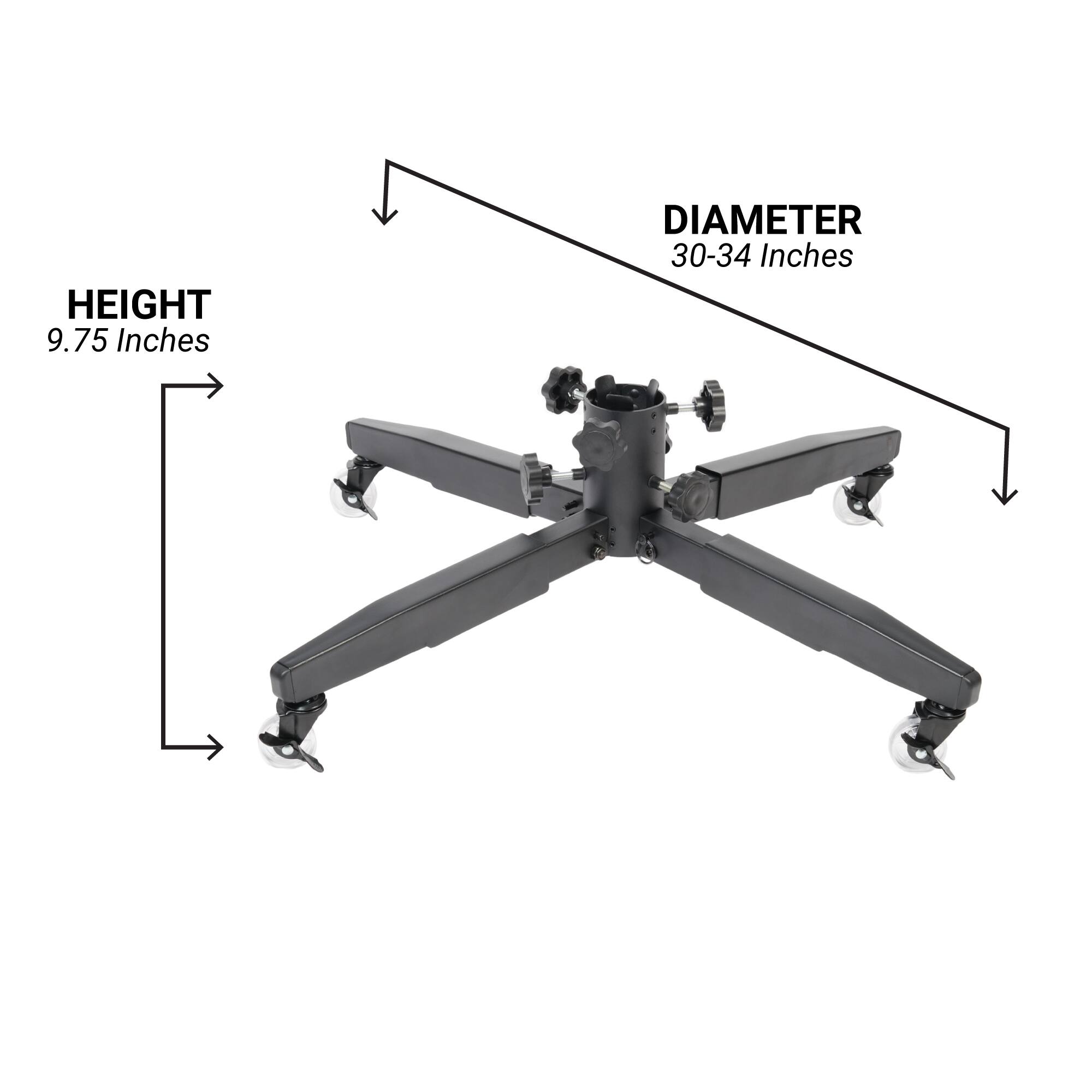 TreeKeeper 7-12ft. Metal Rolling Artificial Christmas Tree Stand