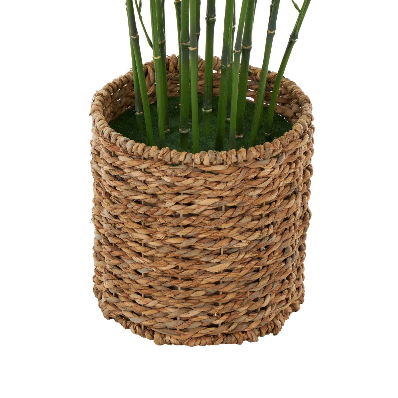 40" Natural Green Foliage Plant in Brown Seagrass Pot