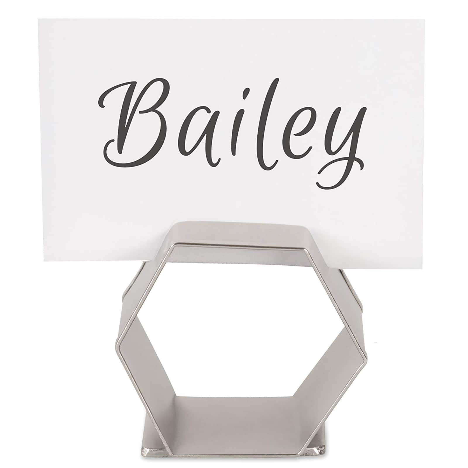 Antique Silver Place Holder Napkin Ring, 6ct.