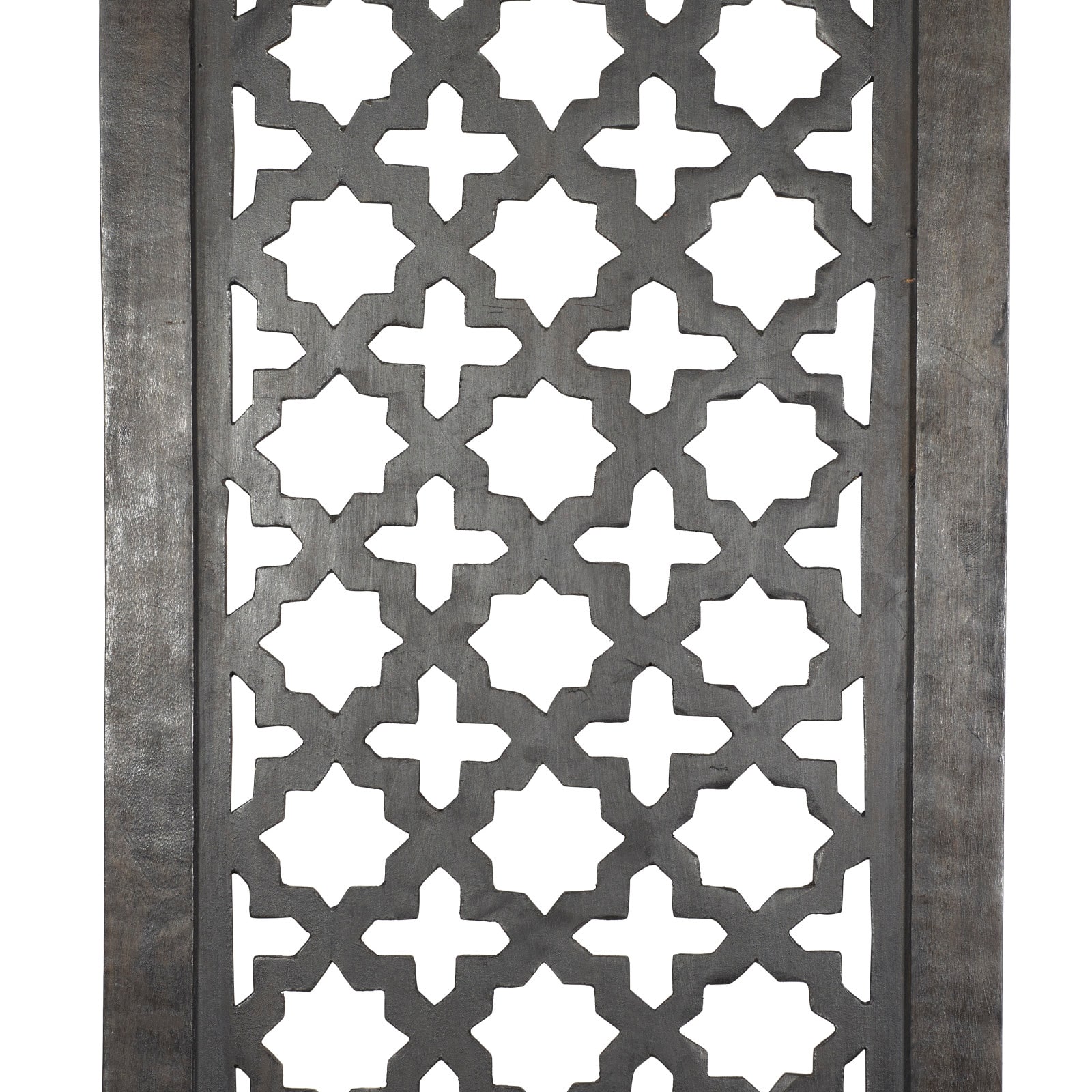 Black Traditional Ornamental Wood Wall Decor, 72" x 20"