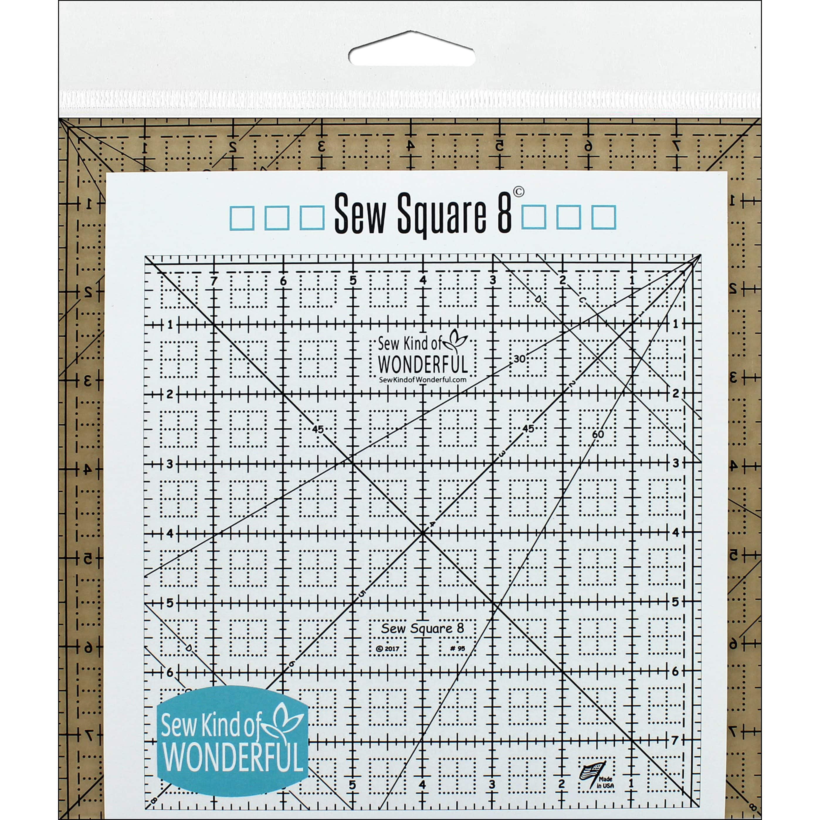 Sew Kind Of Wonderful Sew Square 8 Ruler - D616193S - Textile Art Gauges and Rulers Find Sew Kind Of Wonderful Sew Square 8 Ruler at M sku D616193S